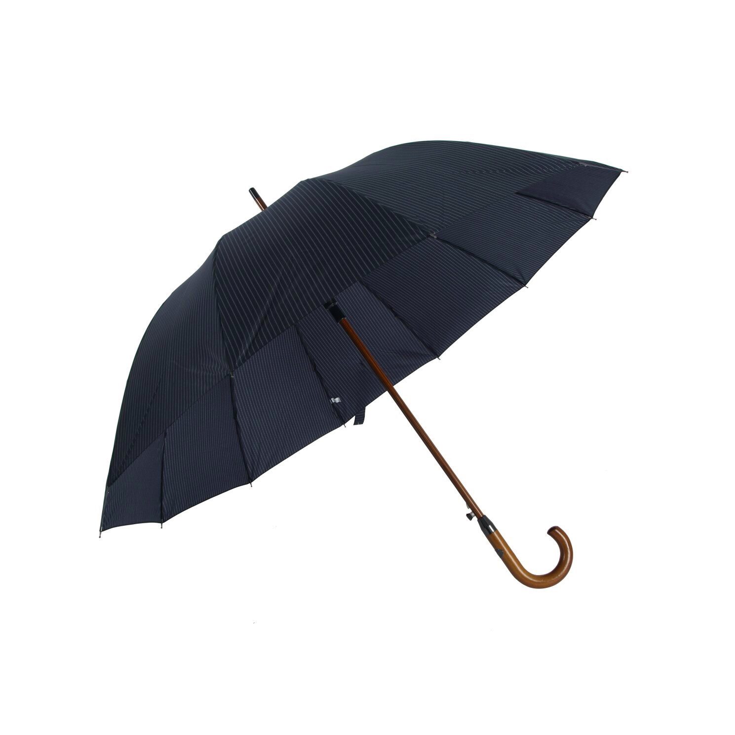 Susino Stockregenschirm mit Holzgriff ø114 cm - Regenschirm, Punkt-Motiv, Automatiköffnung