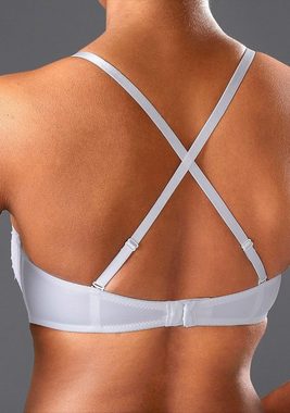 LASCANA Push-up-BH Chelina mit abnehmbaren, normalen und transparenten Trägern, Dessous