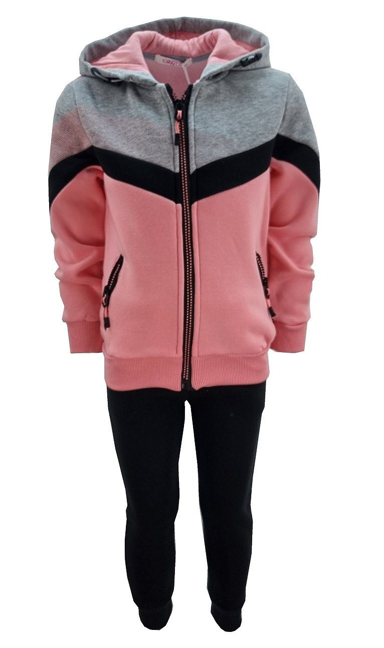 Sweatanzug Jogginganzug, Freizeitset, gefüttert, Kapuzenjacke + Jogginghose, MF87