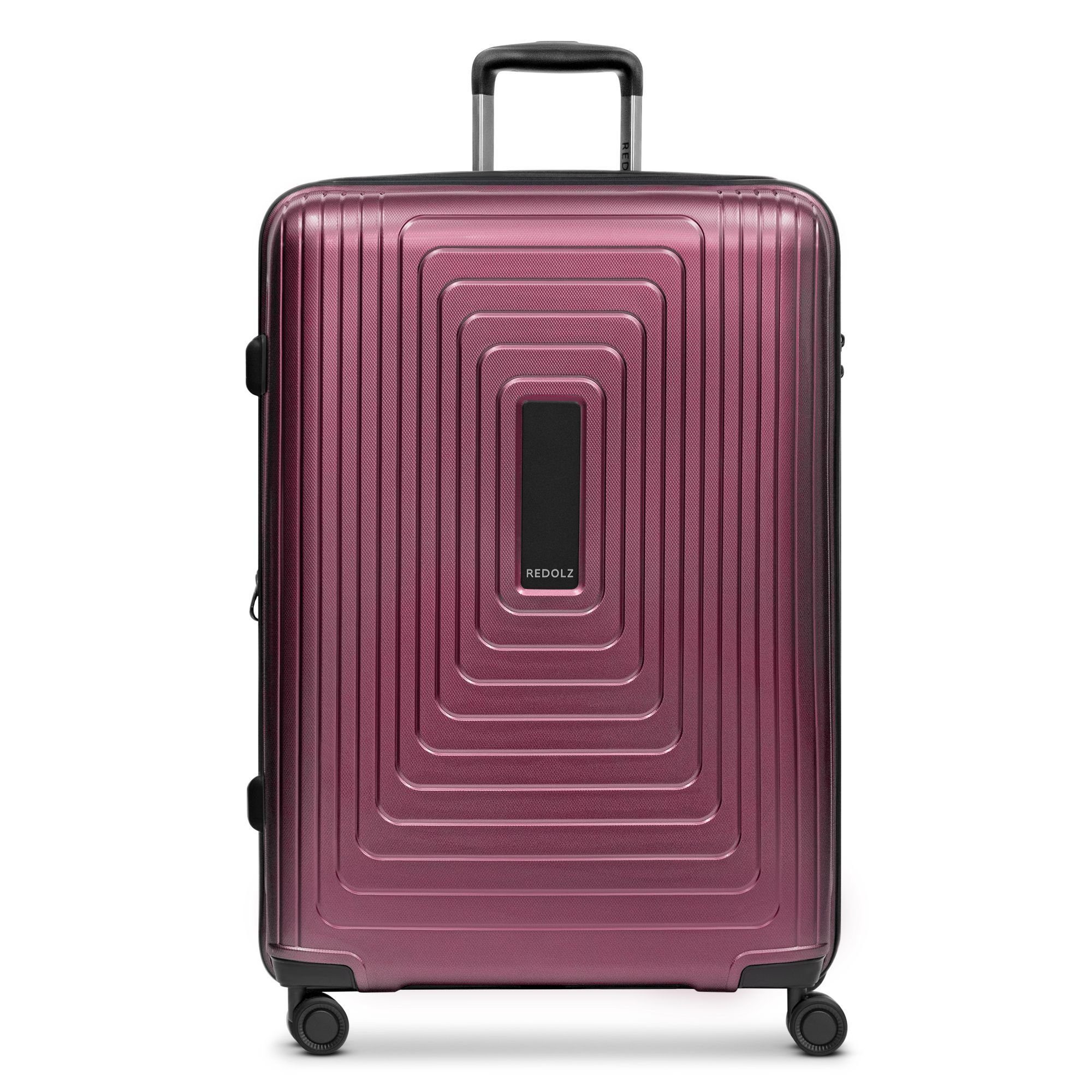 Redolz Hartschalen-Trolley Rollen, metallic 4 Essentials Polypropylen 14, aubergine