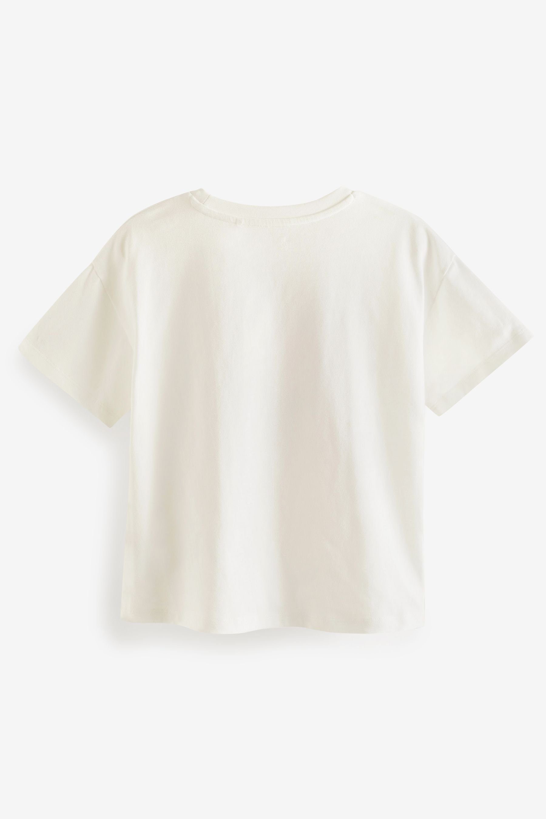 Next (1-tlg) T-Shirt Tarot-Design mit im Pailletten-Einhorn T-Shirt