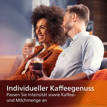 Philips Kaffeevollautomat Series 5400 Kaffeevollautomat LatteGo Milchaufschäumer Display, Kaffeeautomat Cafemaschine Kaffeemaschine mi Mahlwerk Vollautomat Cafe