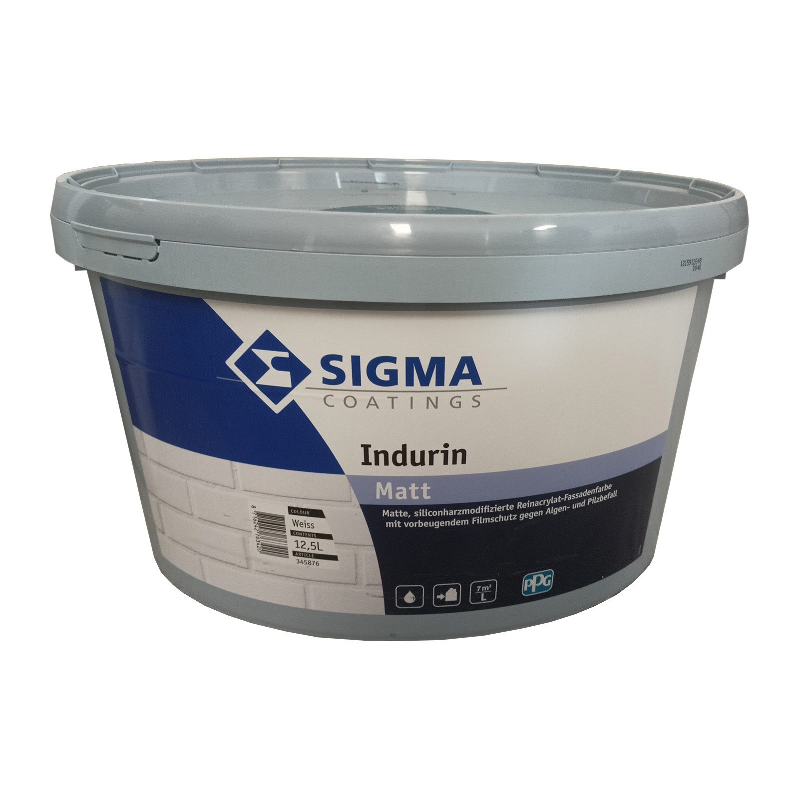 SIGMA Coatings Fassadenfarbe INDURIN - 12.5 LTR (WEISS)