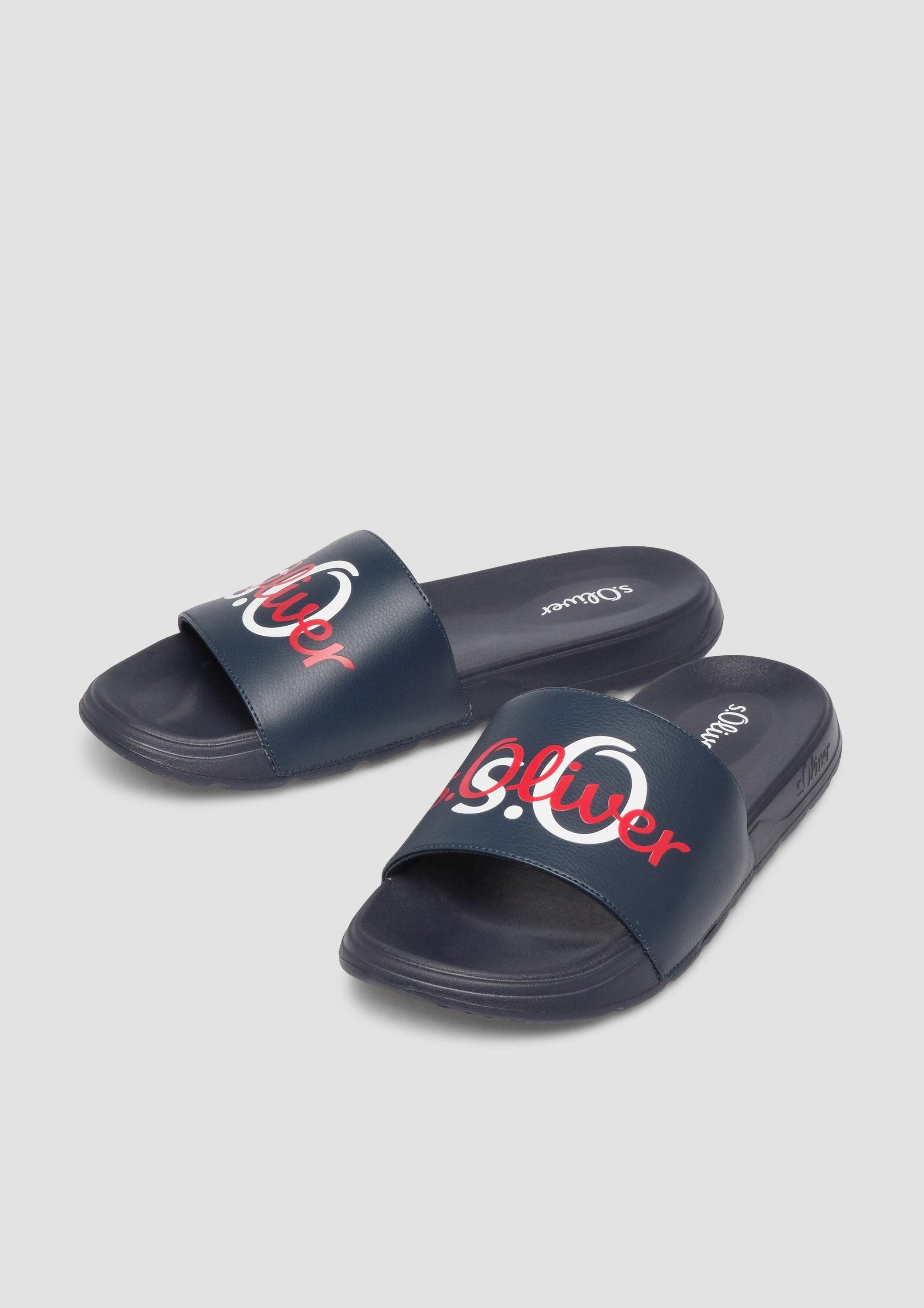 s.Oliver Pantoletten Slipper Pantoletten mit Logo