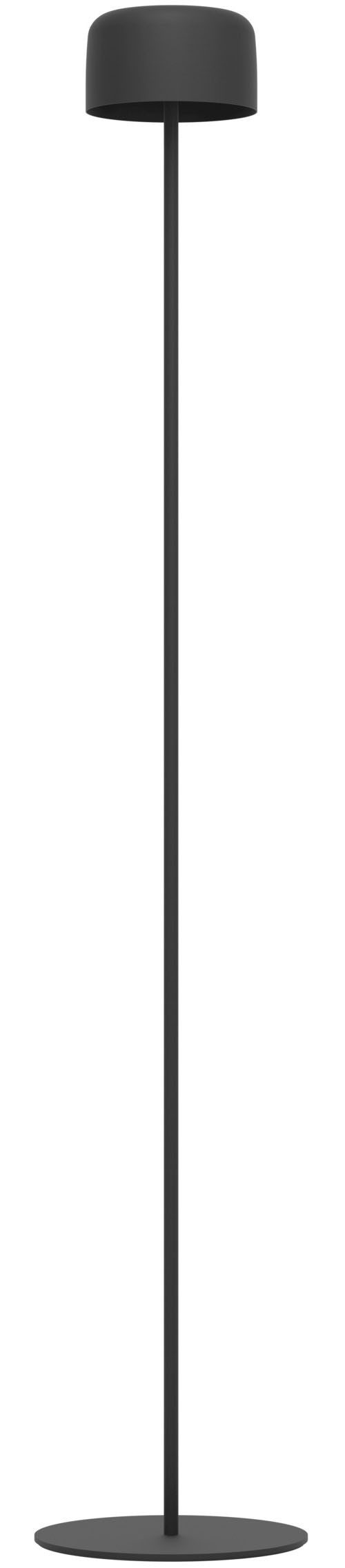 EGLO Stehlampe ROCCANOVA-L Stehlampe - Stahl - SOLAR-LED - 2,8W - IP44, Dimmfunktion, USB-Anschluss mit Ladefunktion, mehrere Helligkeitsstufen, LED fest integriert, Warmweiß, Standleuchte, Leselampe, Wohzimmer, Schlafzimmer, H120 x Ø13,5 cm