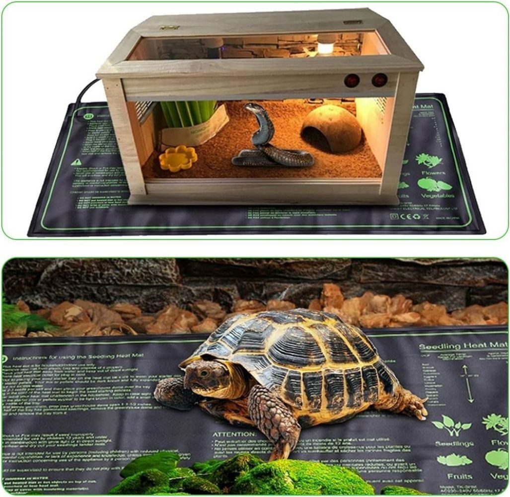 QUBEBU Heizmatten Wasserdichte Pflanzenheizmatte, Heizmatte, Sämling Wärmematte, Keimung, Größe: 10 cm x 52 cm, 7 W; 25 x 52 cm, 21 W; 25 x 52 cm, 45 W