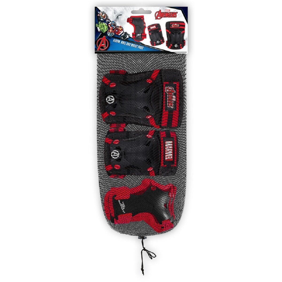 MARVEL Skateboard Marvel Avengers Schoner-Set – Skateboard & Inliner Schutz für Kinder
