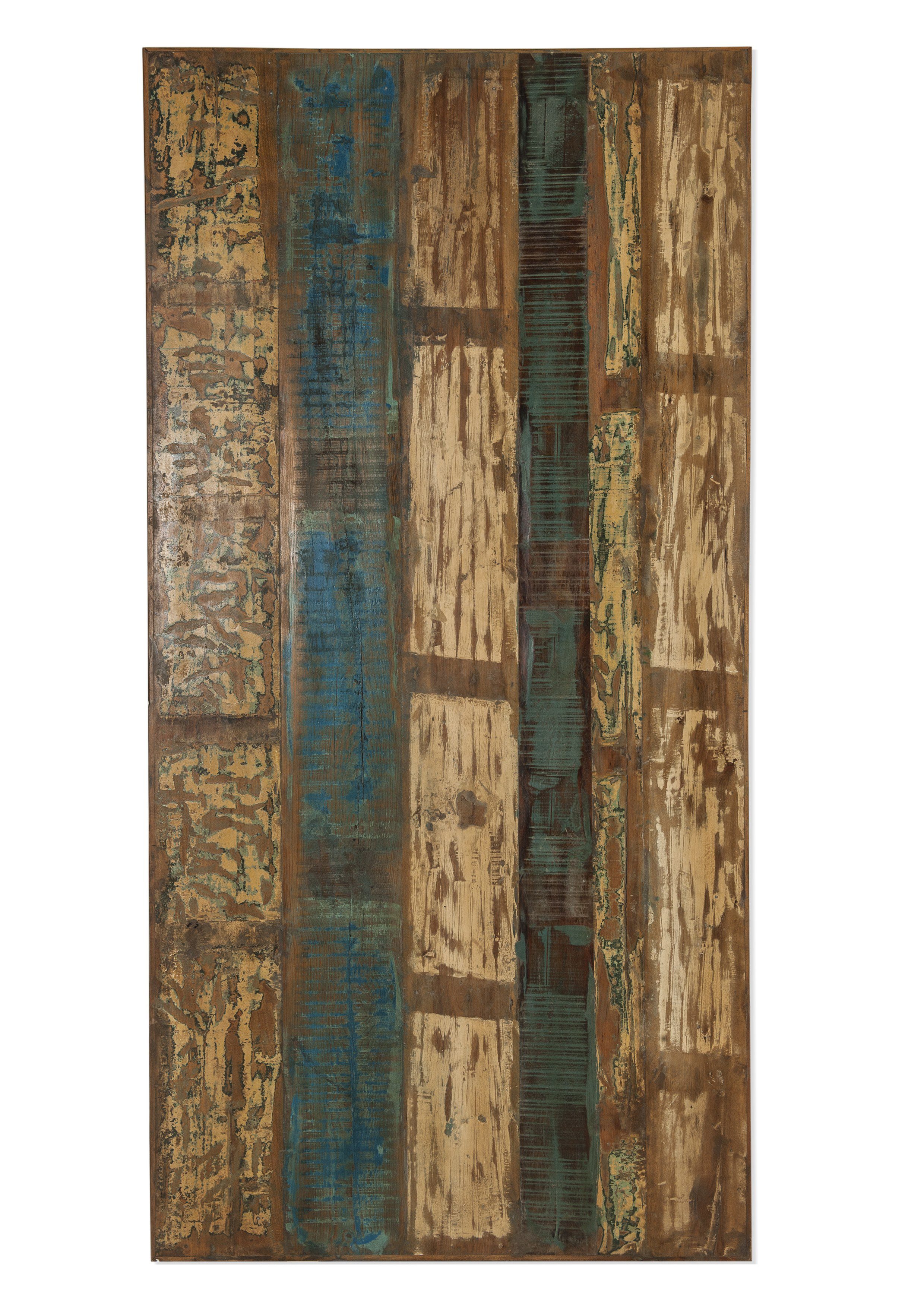 furnling Tischplatte Amsterdam, aus massivem und hochwertigem Altholz, bunt (120 x 65 x 3 cm)