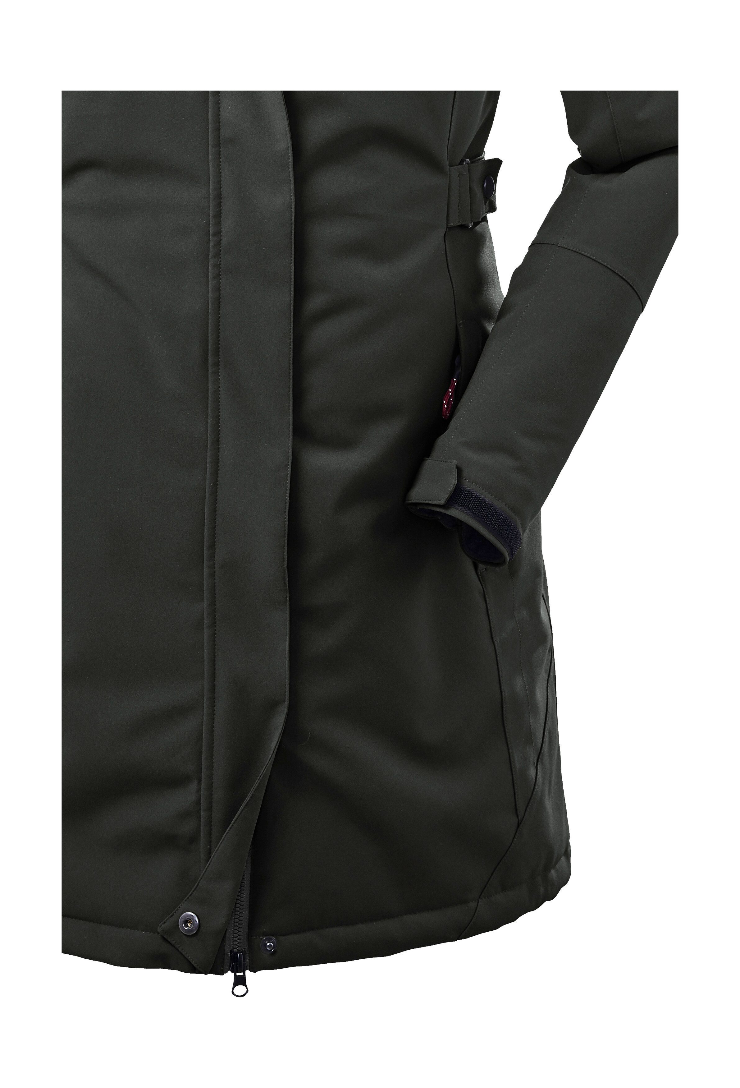 Killtec Parka KOW 165 WMN PRK Wasser- und winddichter Parka mit Teddyfleece und abnehmbarer Kapuze