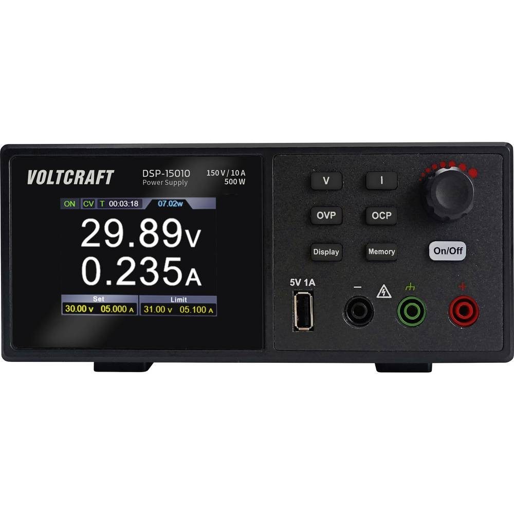 VOLTCRAFT DSP-15010 Labornetzgerät, einstellbar 0 - 150 V 10 A (max) 500 W USB Labor-Netzteil