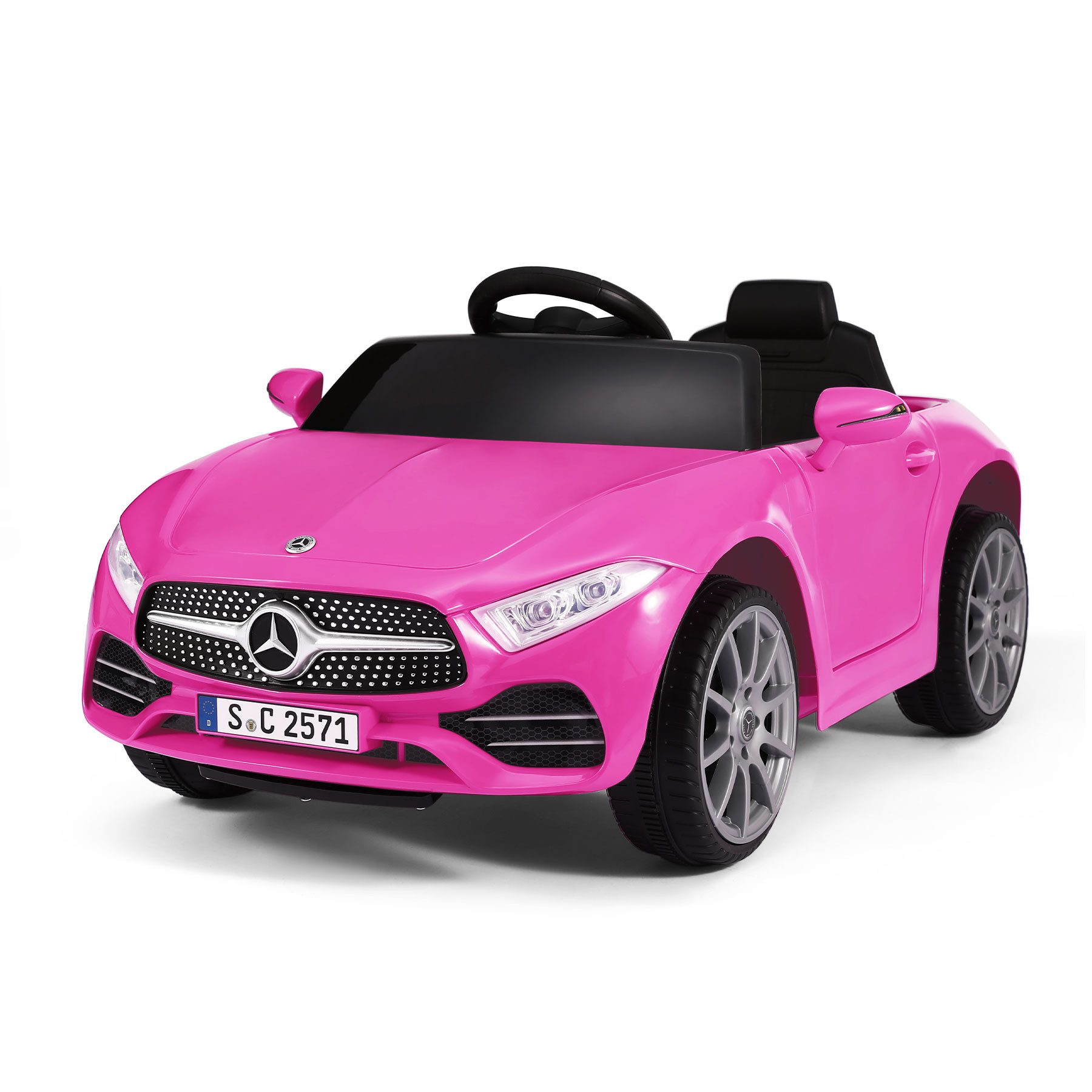 HomeMiYN Elektro-Kinderauto Mercedes Benz GTR 6V Kinder Elektroauto Kinderfahrzeug 2,5-4,5 km/h