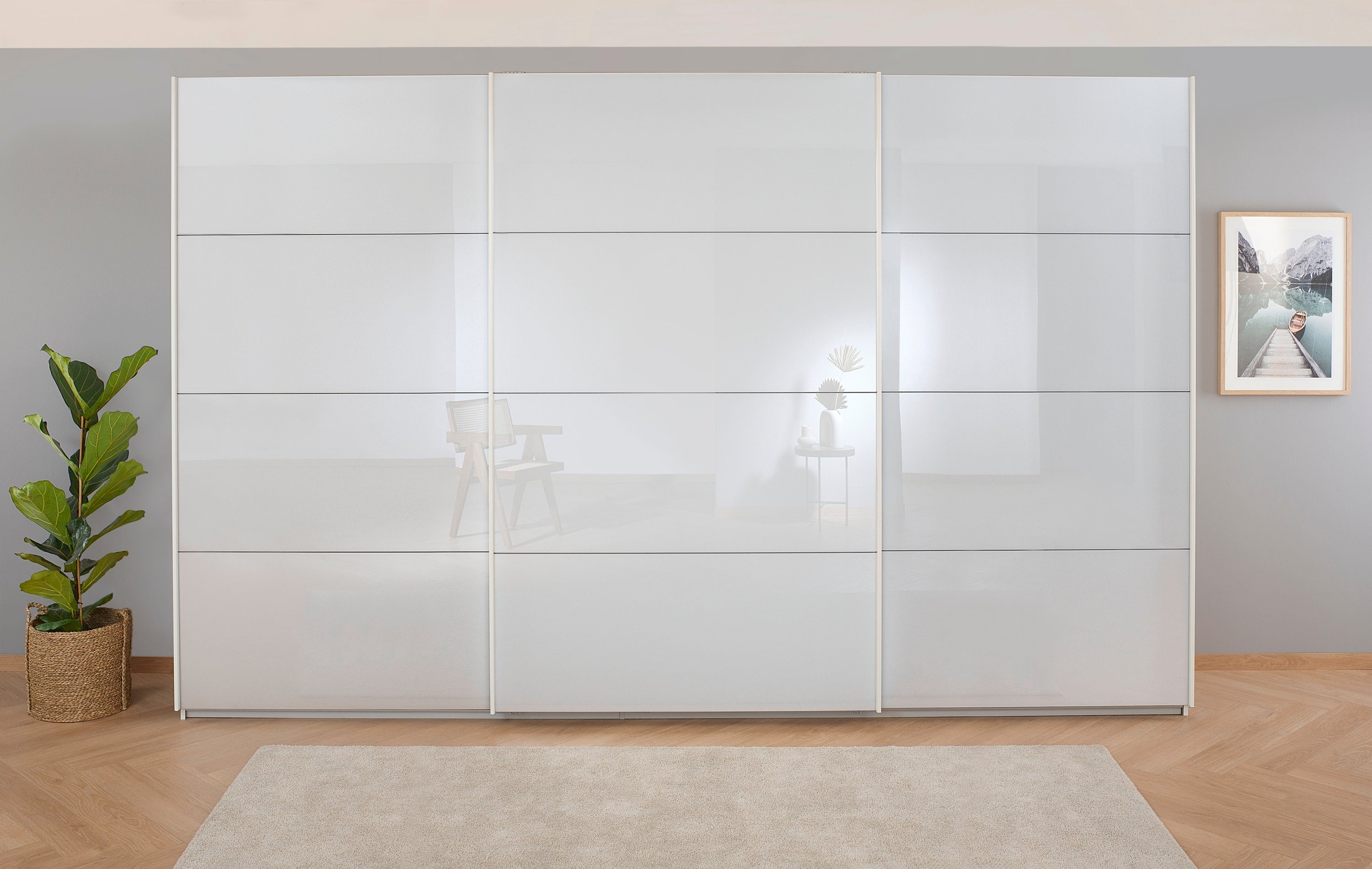 rauch Schwebetürenschrank "Koluna", Glasfront, inkl. 2 Innenschubladen sowi günstig online kaufen