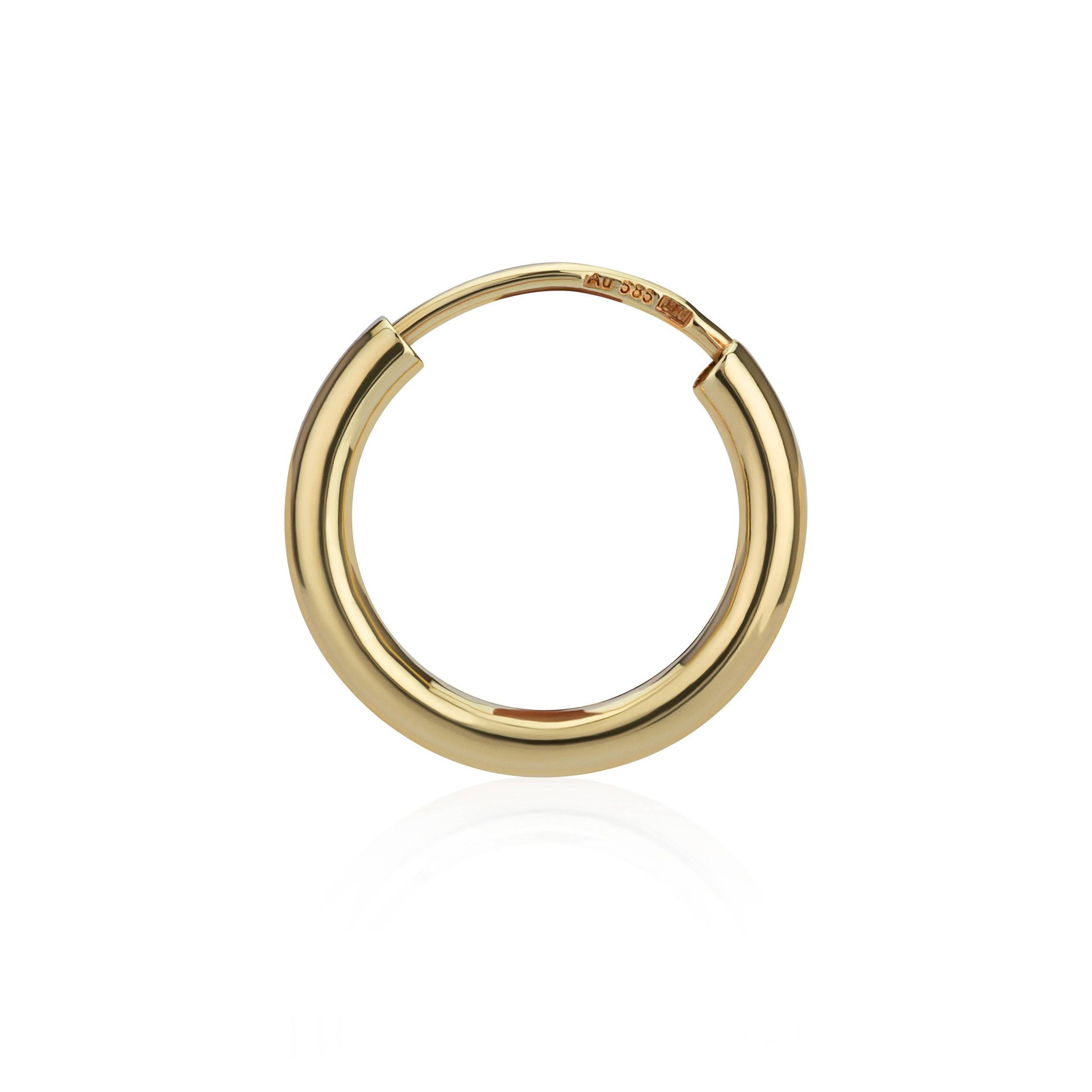 NKlaus Single-Creole Einzel 585 Gelbgold Creole günstig online kaufen