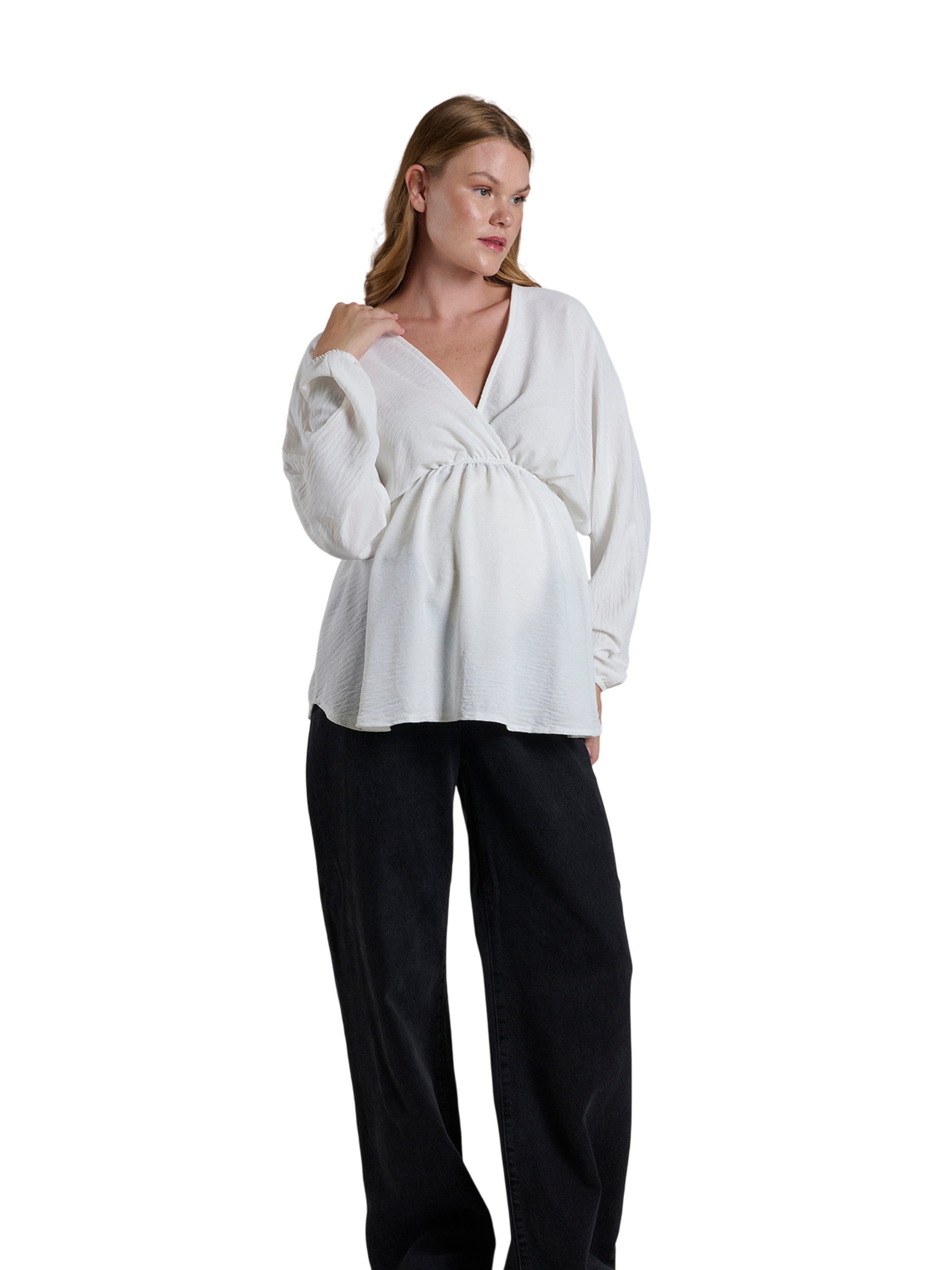 LYNMAMA Umstandsbluse Chice Damenbluse - Stilvolles Oberteil