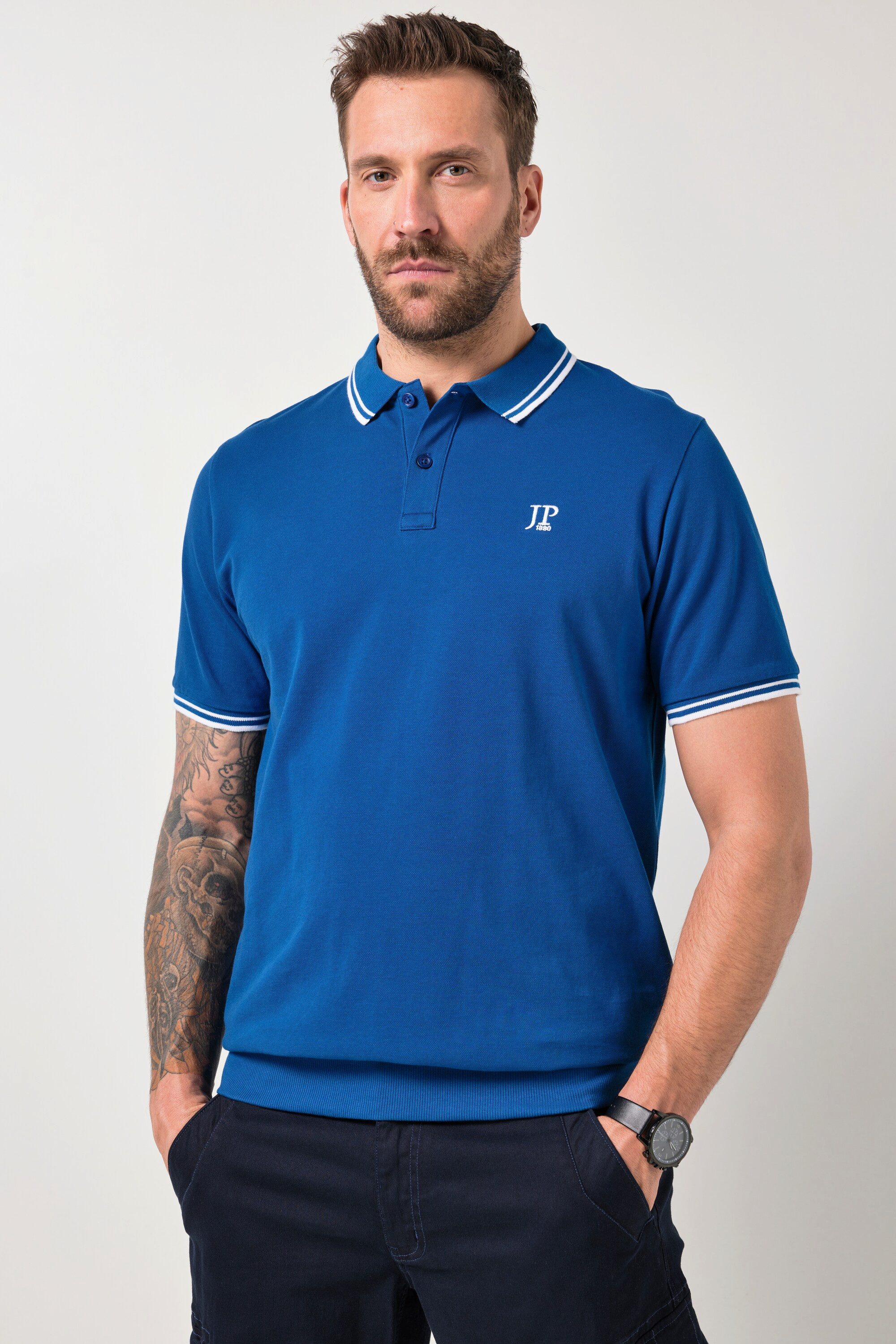 Poloshirt Poloshirt Bauchfit Piqué Halbarm