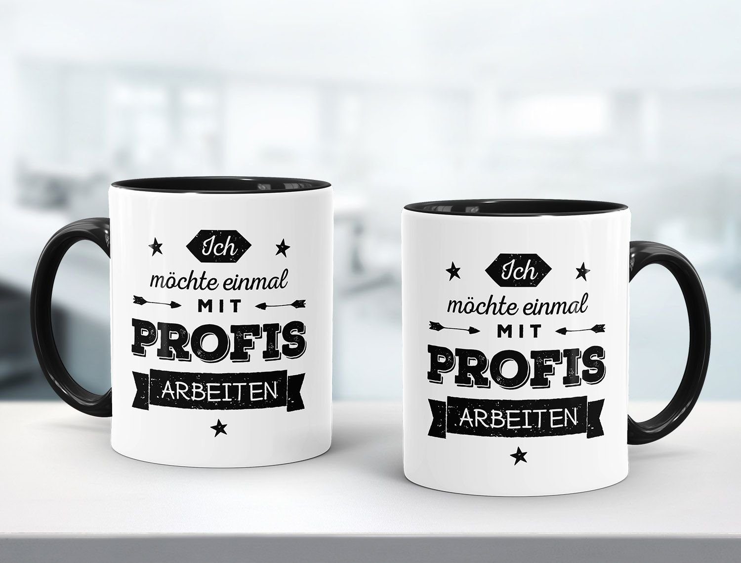 mit Tasse Tasse Profis Innenfarbe Ich arbeiten MoonWorks®, MoonWorks Büro mit Kaffee-Tasse Keramik möchte einmal