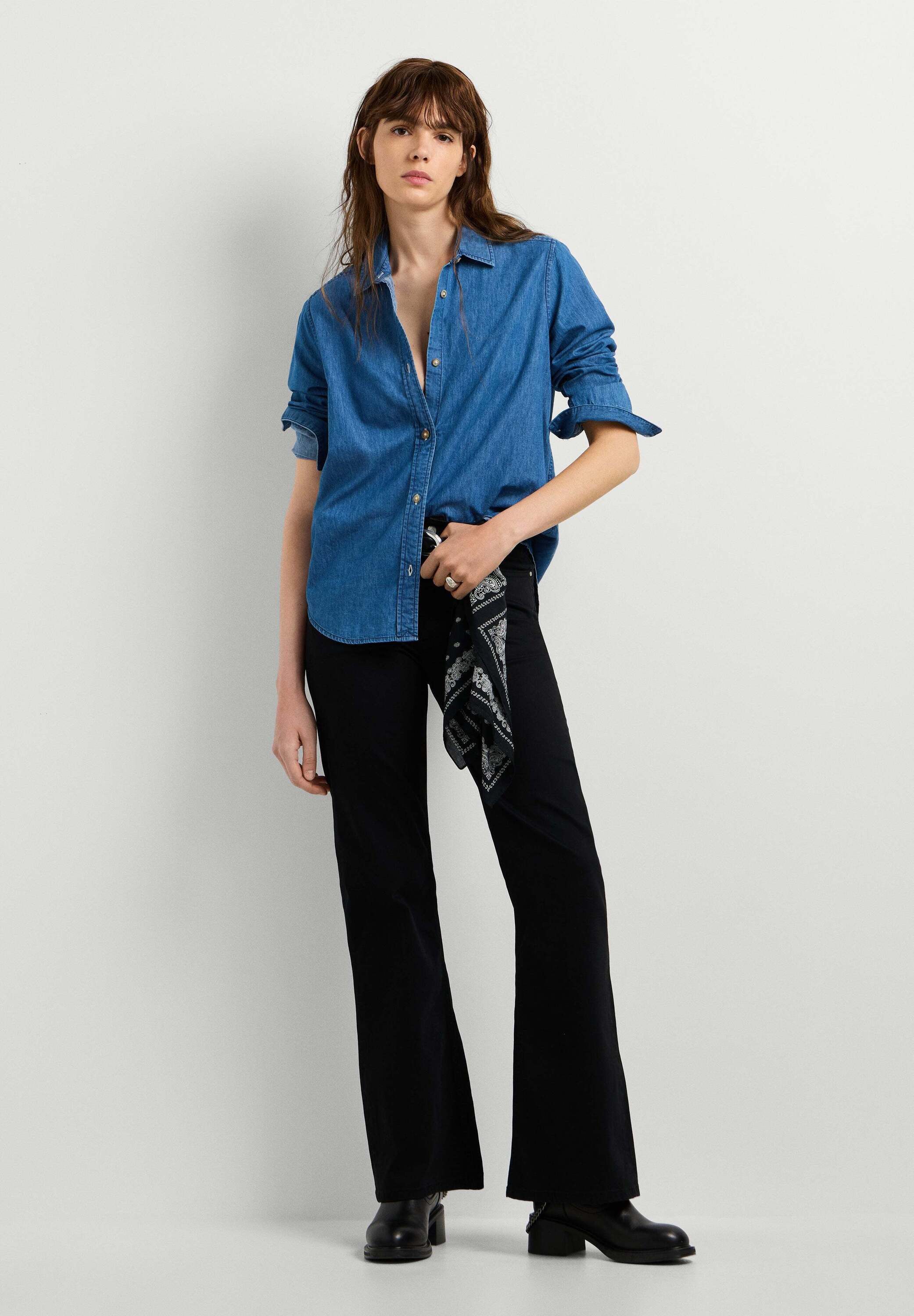 Pepe Jeans T-Shirt denim shirt LANE CLASSIC BLOUSE