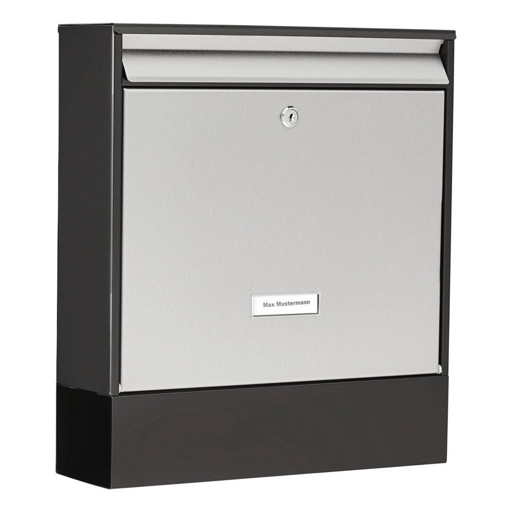 Thumbnail - Burg Wächter Briefkasten Burg-W Briefkasten Black & Steel Oxford-Set 68770 B+S