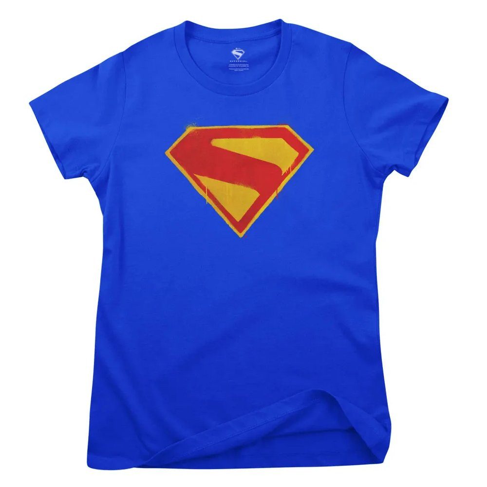 DC Comics T-Shirt Inked S-Shield Girly Tee