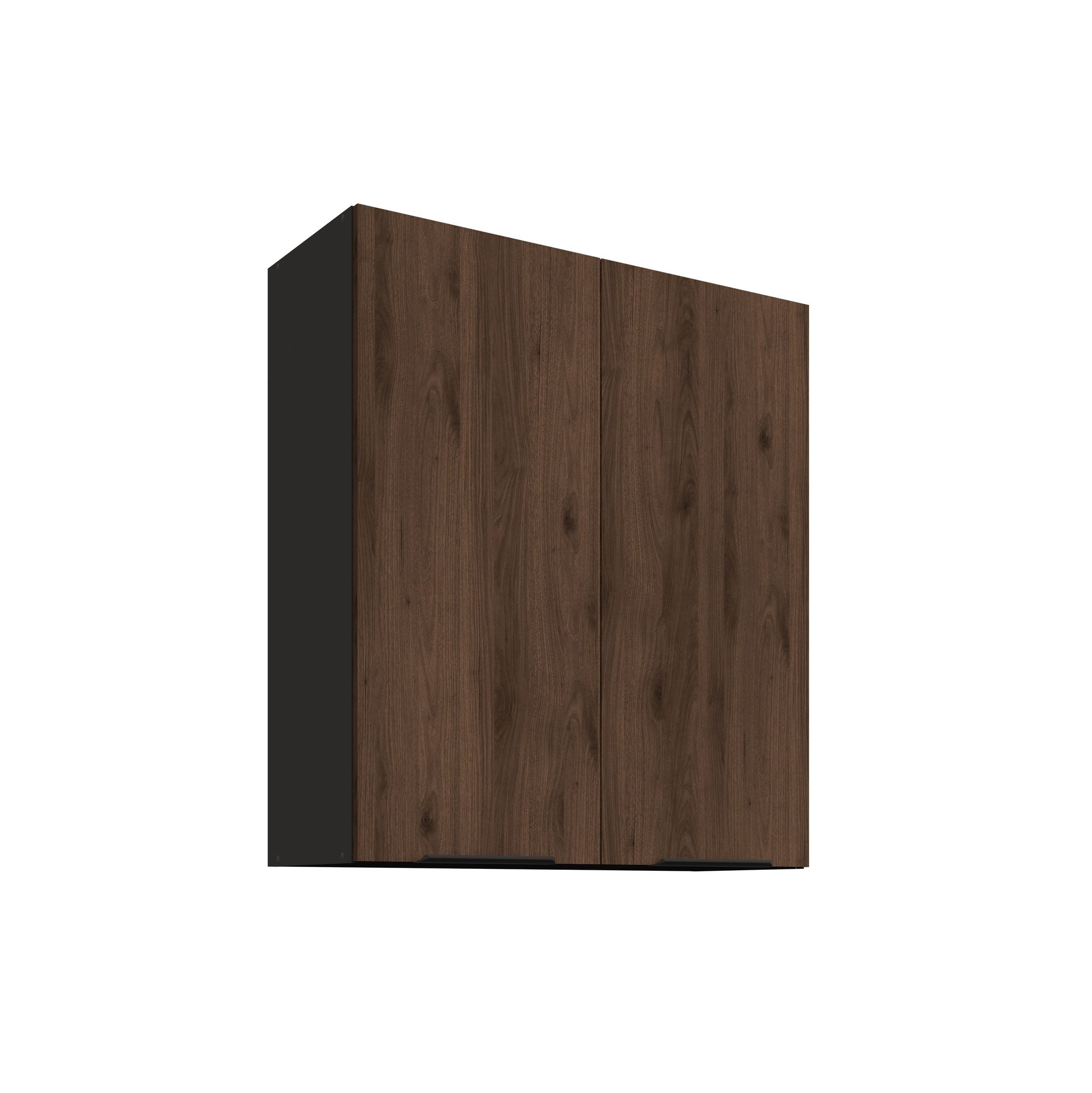 Küchen-Preisbombe Hängeschrank 60 cm Küche MONZA Okapi Nußbaum Küchenzeile Küchenblock 90 cm hoch