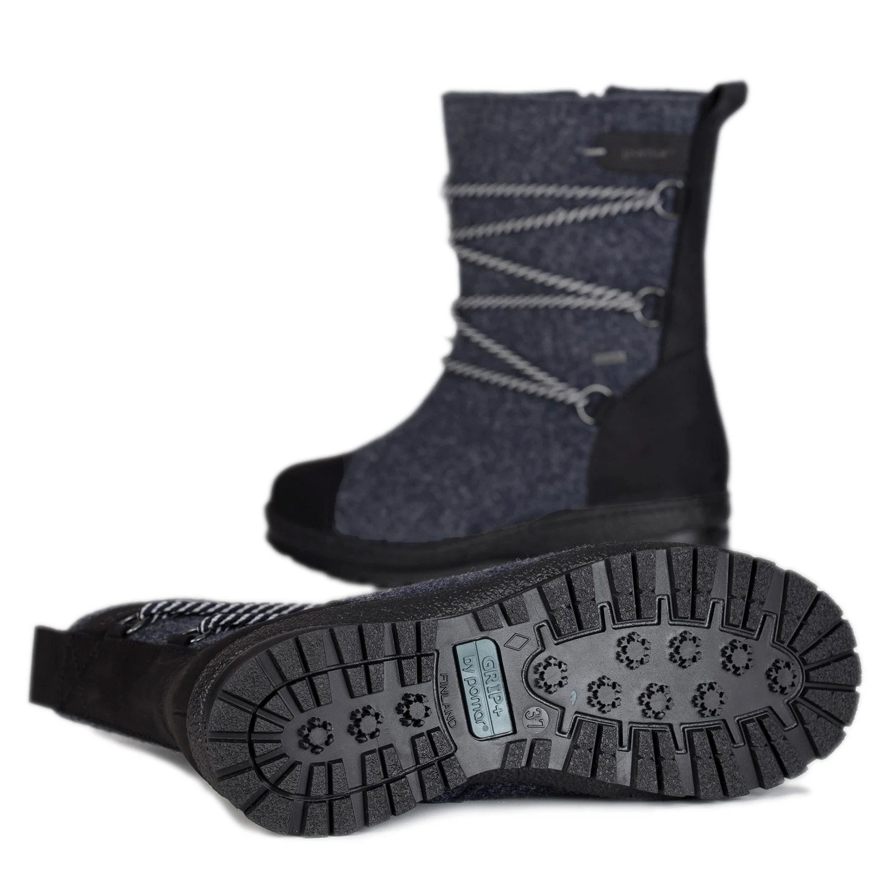 Pomar Koli GTX (Filzstiefel, wasserdicht, breit, extrem warm) dunkelblau Winterstiefel
