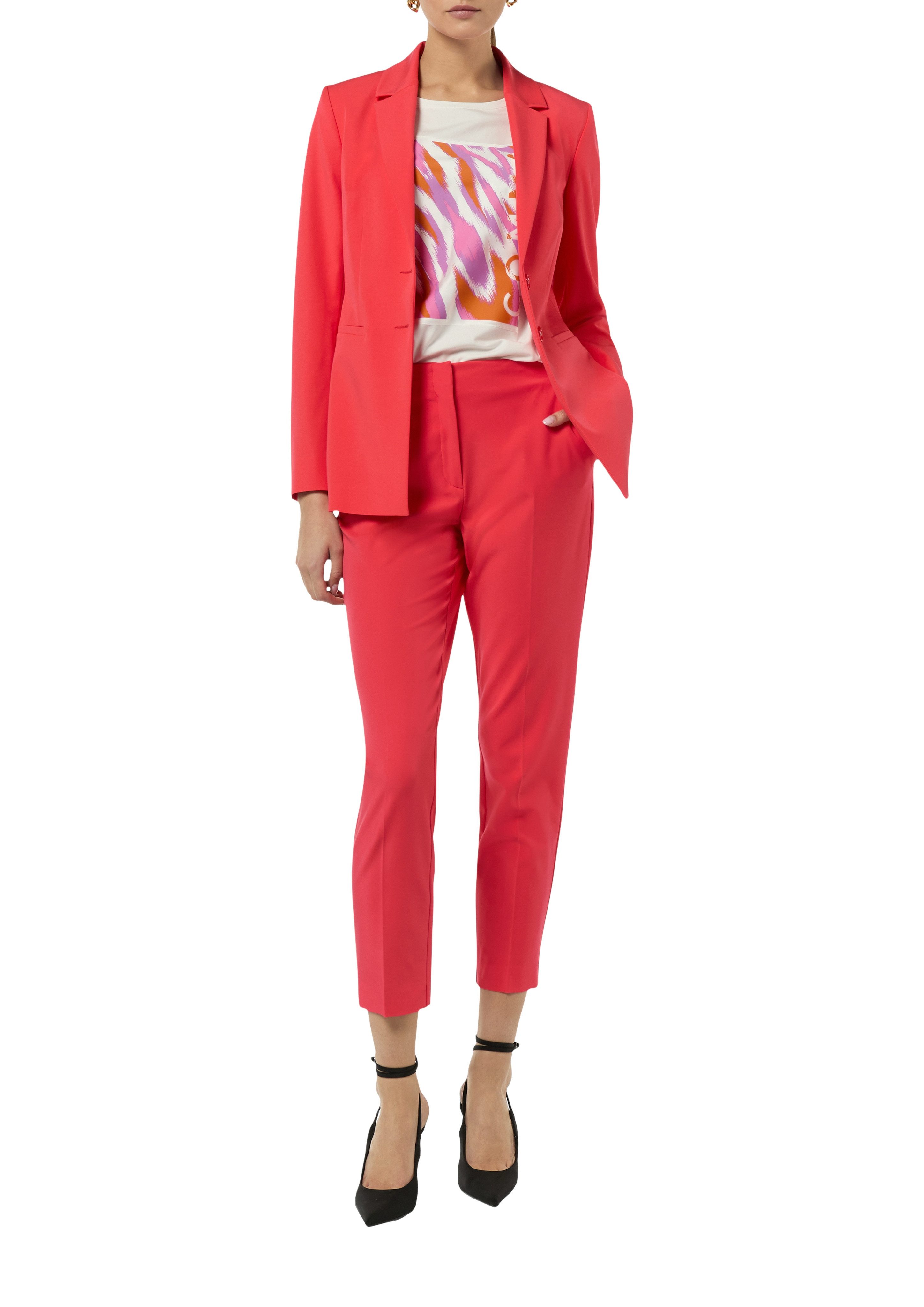 Comma Anzughose mit Bundfalte aus Viskose