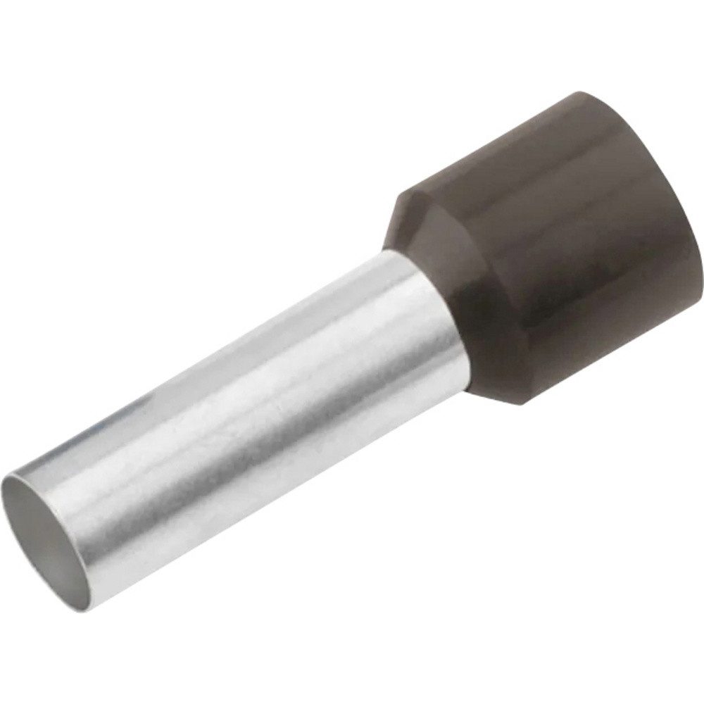 Cimco Aderendhülsen Cimco 187013 Aderendhülse 1.5 mm² Teilisoliert Schwarz 100 St., Isol.Aderendh. 1,5mm²x10mm,schwarz