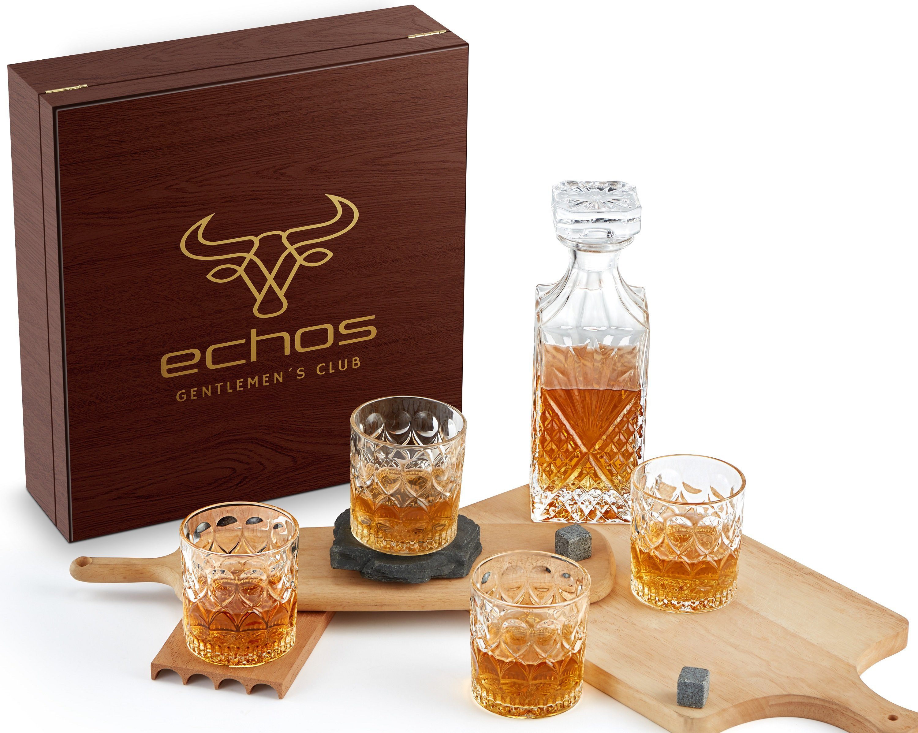 echos Gläser-Set Eco-5030, Glas, Whiskey Geschenkset 6-teilig, Edle  Geschenk- und Aufbewahrungsbox, Kalk-Natron-Glas, 100% Bleifrei