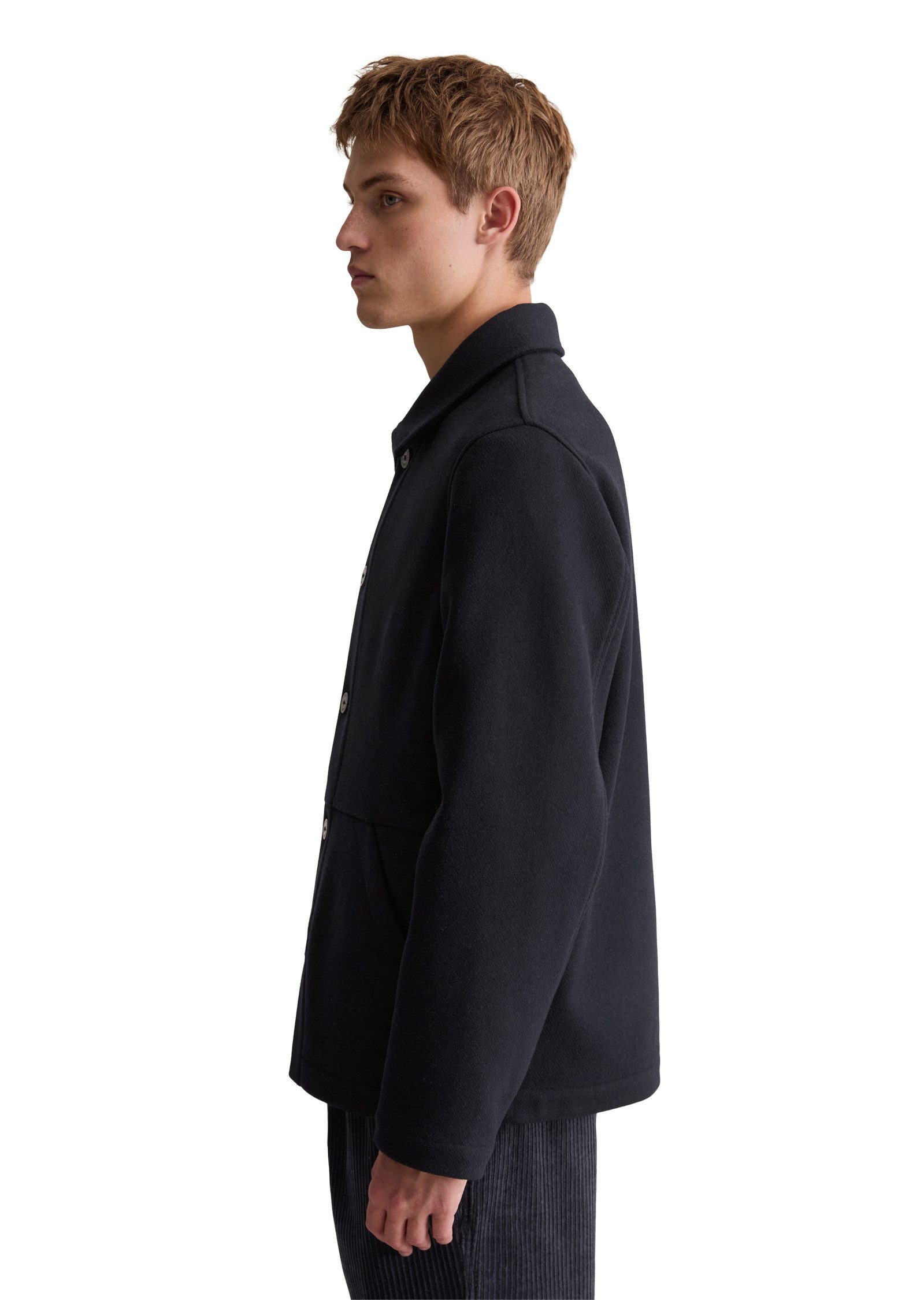 Marc O'Polo DENIM Outdoorjacke aus Wolle-Mix mit Recycling-Anteil günstig online kaufen