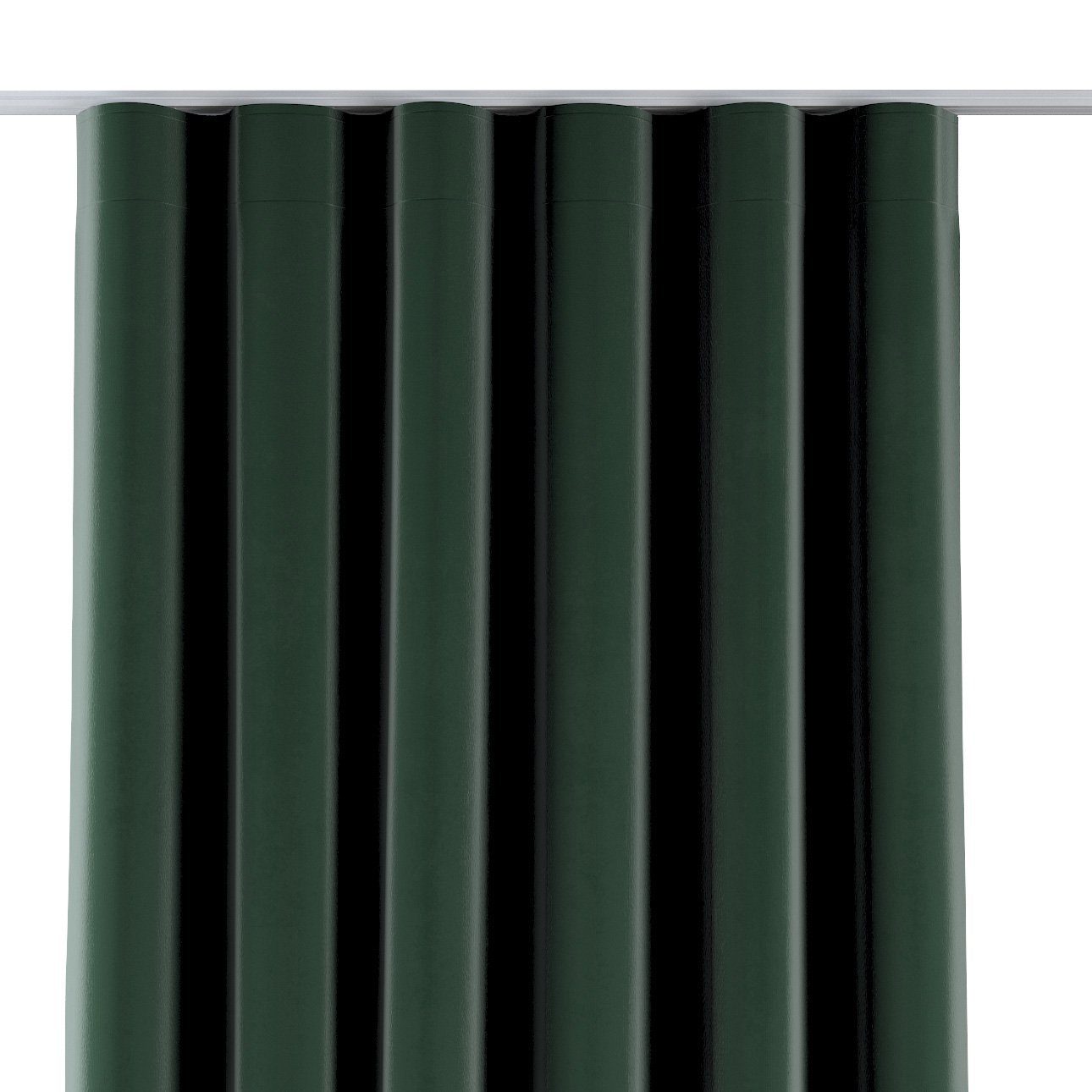 Vorhang Wellenvorhang 60 x 100 cm, Crema, Dekoria moosgrün