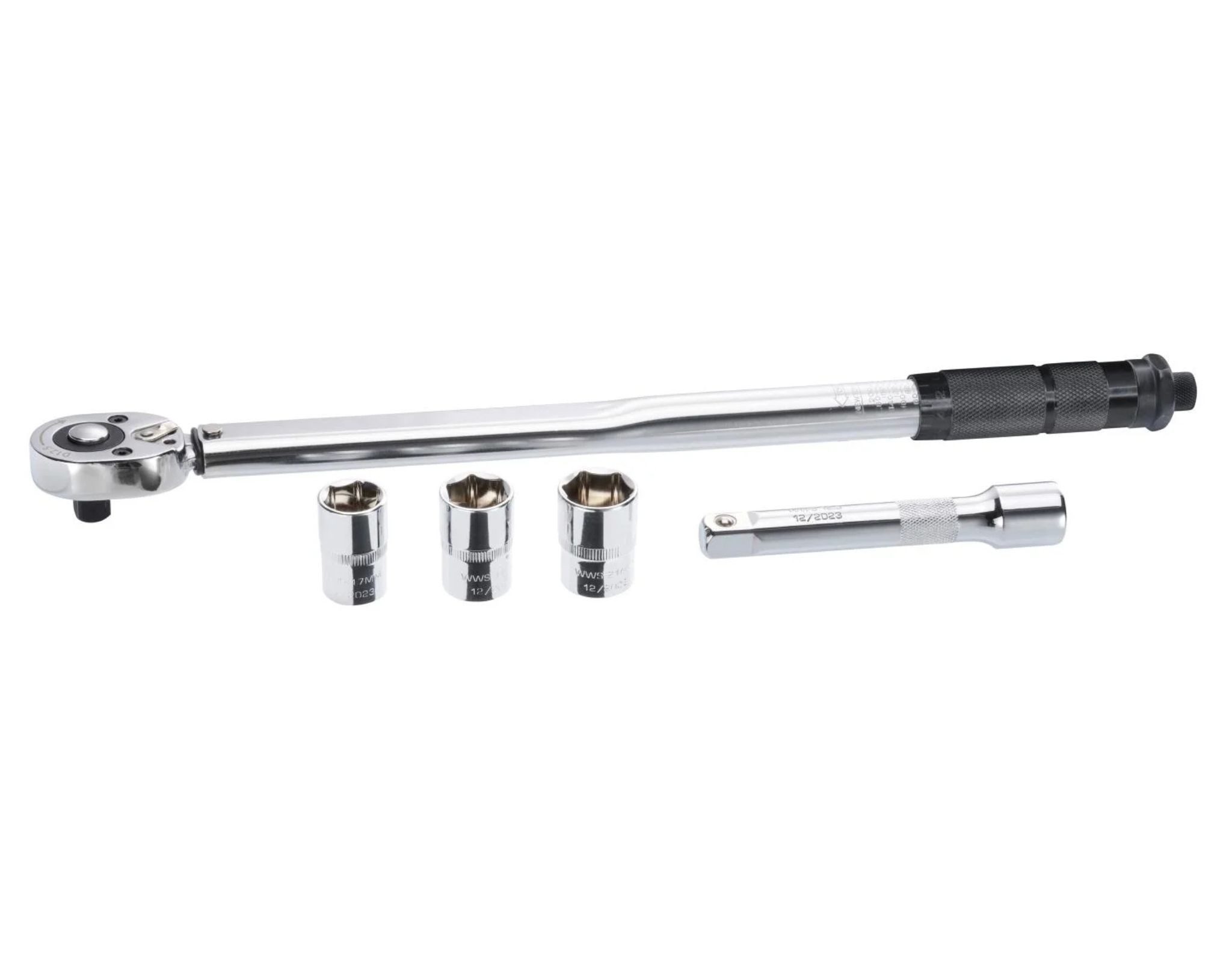 Parkside Drehmomentschlüssel Drehmomentschlüssel Set PDMS 5 A1 1/2 Zoll 80-210 Nm inkl Verlängerung (Set), mit 1/2" Antrieb & Zubehör im Koffer