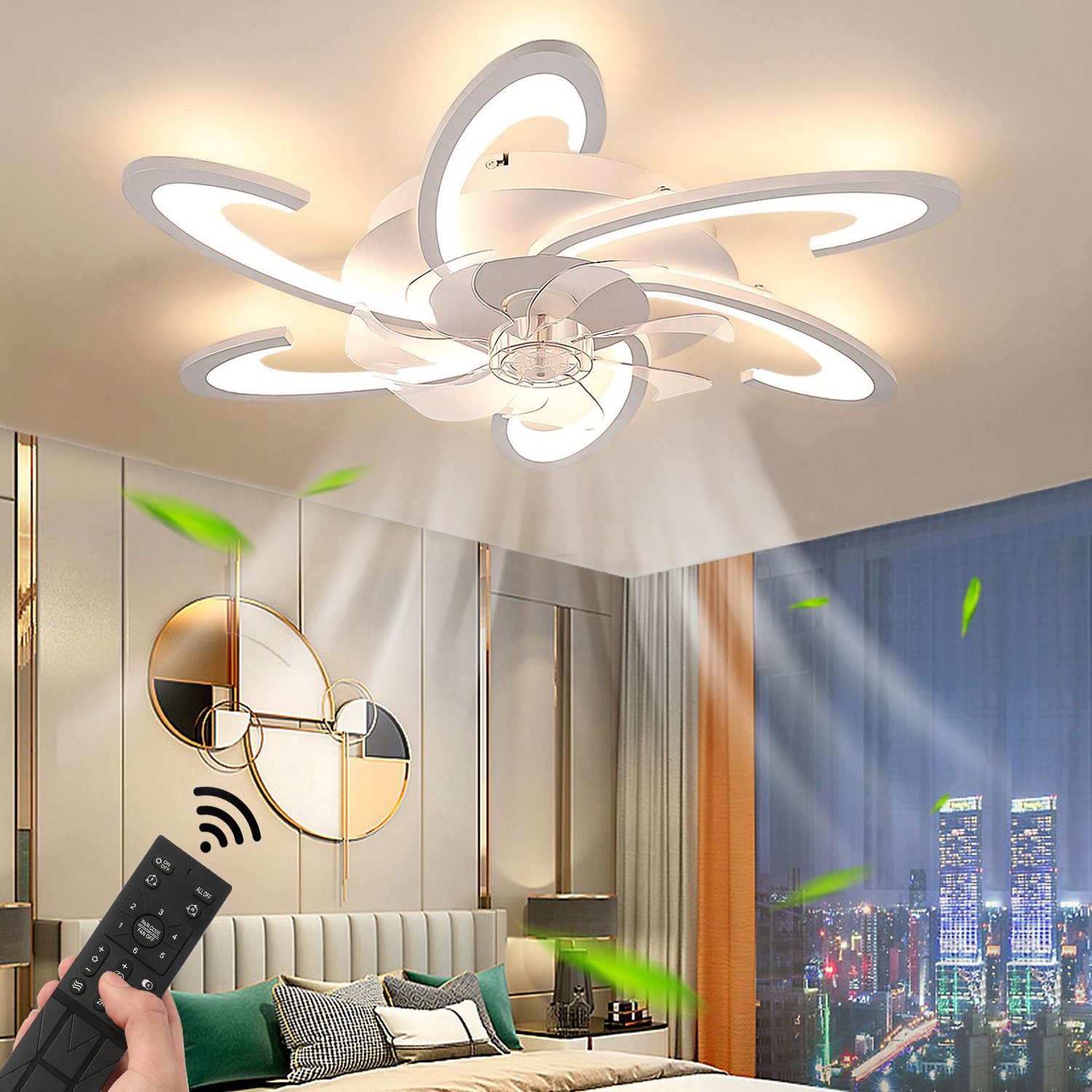 oyajia LED Deckenleuchte 85W Deckenleuchte Wohnzimmer günstig online kaufen