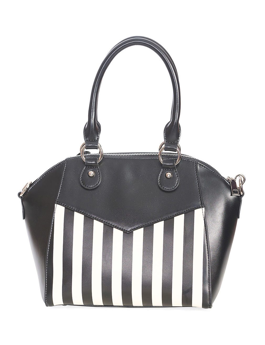 Banned Handtasche Another Lost Soul Striped, Gestreift Retro Handbag