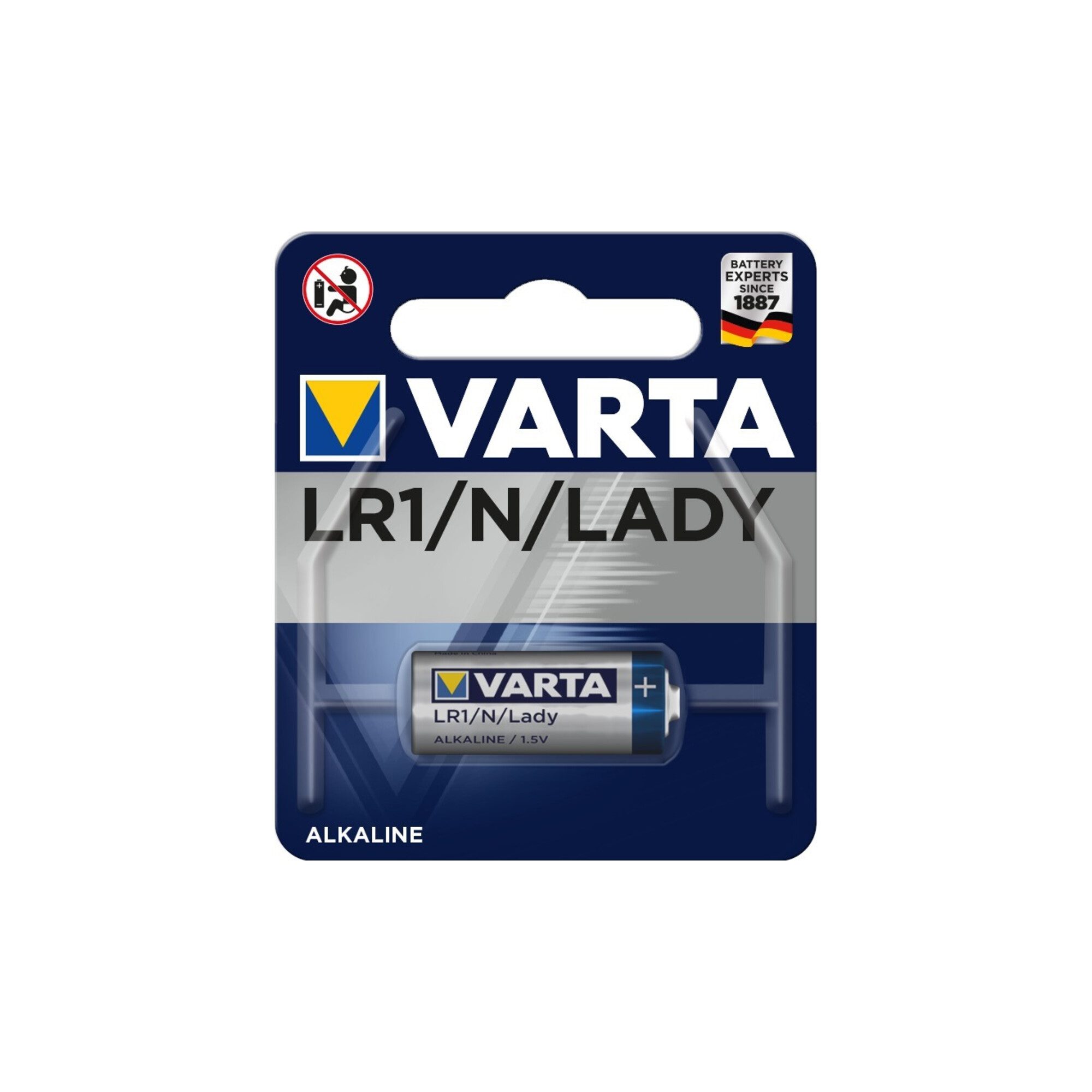 VARTA Varta Knopfzelle Professional Electronics 1,5 V 850 mAh LR1 12,0x30,2m Batterie
