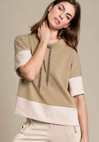 bianca Kurzarmshirt »IDA« in angesagter Farbe mit stylischen Highlights