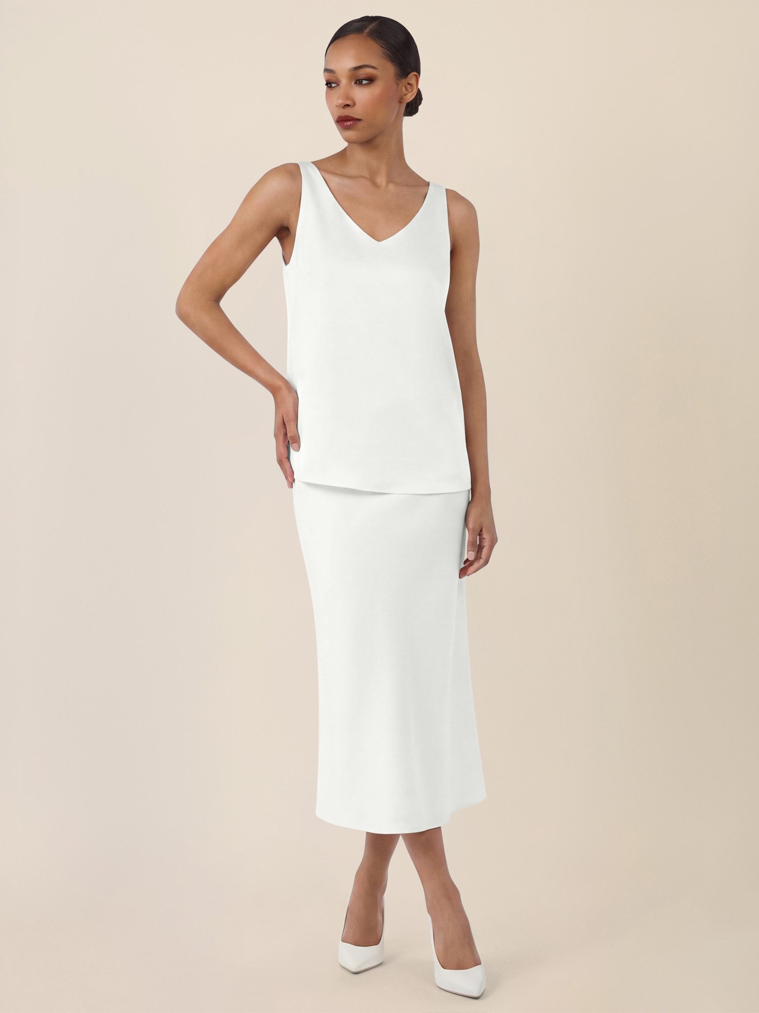 Apart Blusentop mit tiefem V-Ausschnitt günstig online kaufen