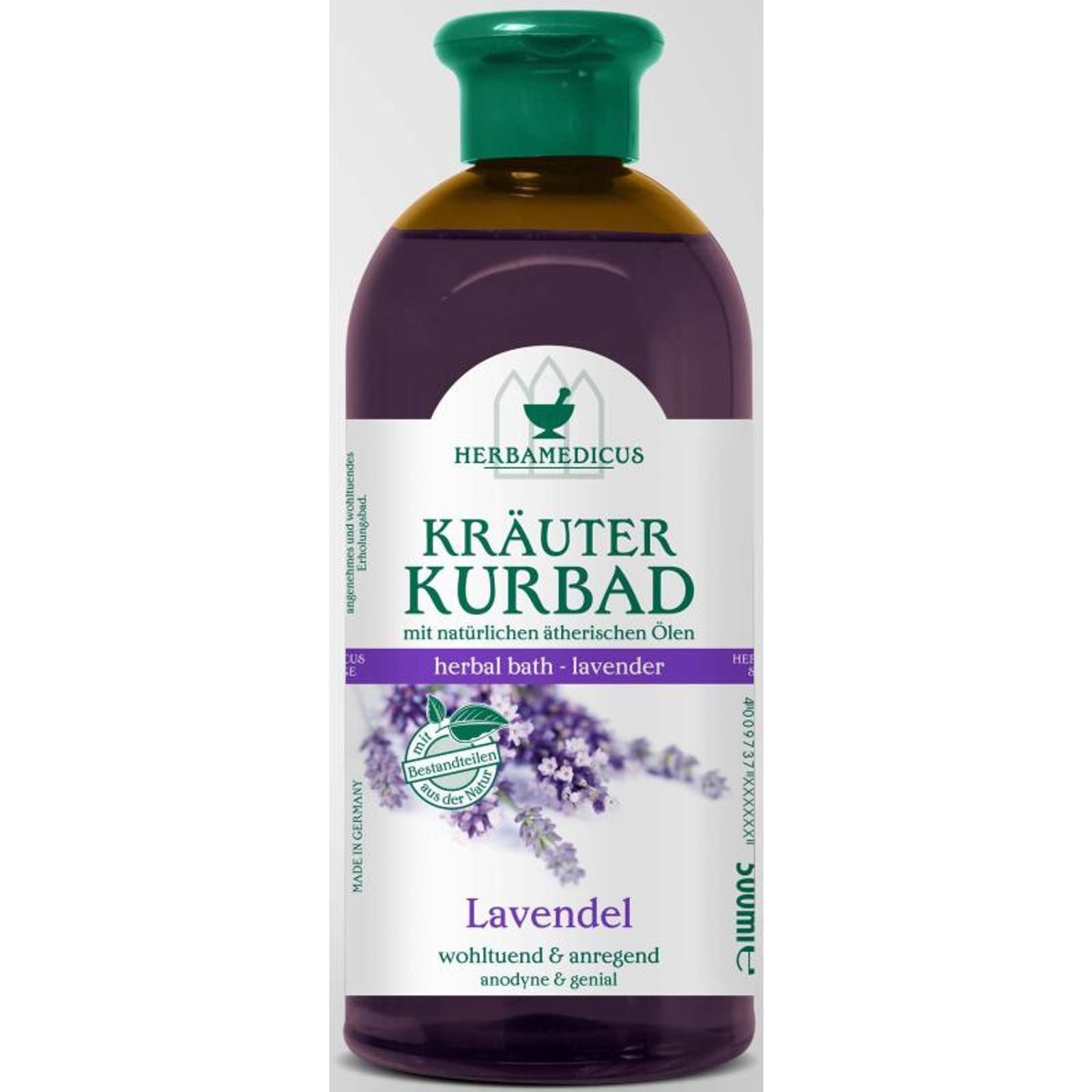Schmees GmbH Handbalsam 12x Herbamedicus Kräuter Kurbad Lavendel 500ml Entspannung