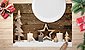 Platzset, »Tischsets I Platzsets abwaschbar - Weihnachten - Weihnachtliches Arrangement aus Holz - aus erstklassigem Vinyl (Kunststoff) - 4 Stück - 44 x 32 cm - rutschfeste Tischdekoration«, cover-your-desk.de, (4-St), Bild 2