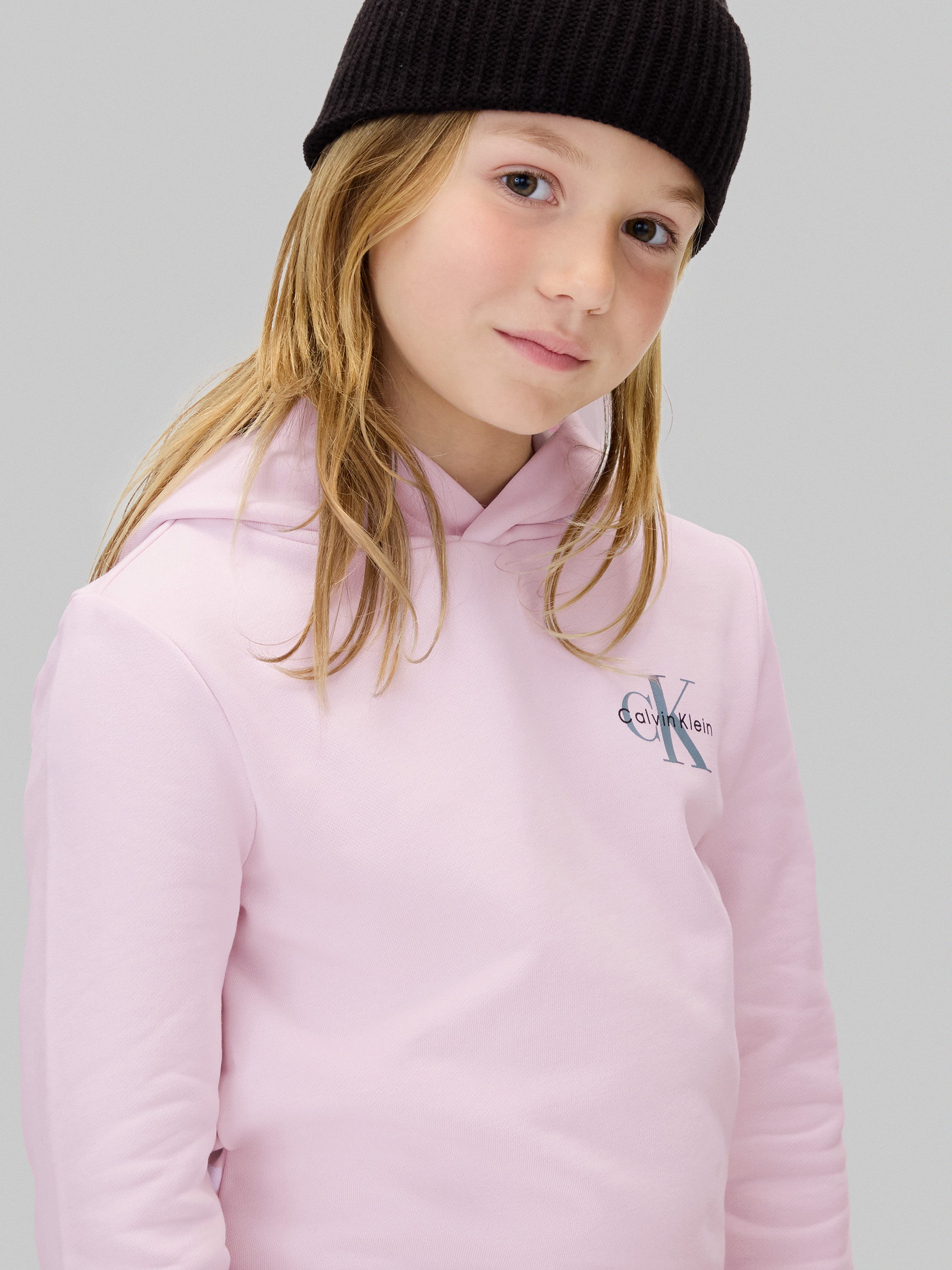 Calvin Klein Jeans Sweatshirt SMALL MONOGRAM HOODIE für Kinder bis 16 Jahre, mit Kapuze