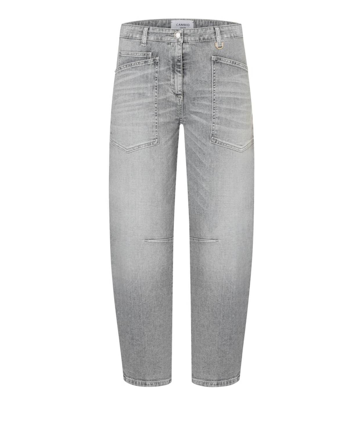 Cambio 5-Pocket-Jeans Ocean Angesagte Barrel-Silhouette mit Statement-Taschen