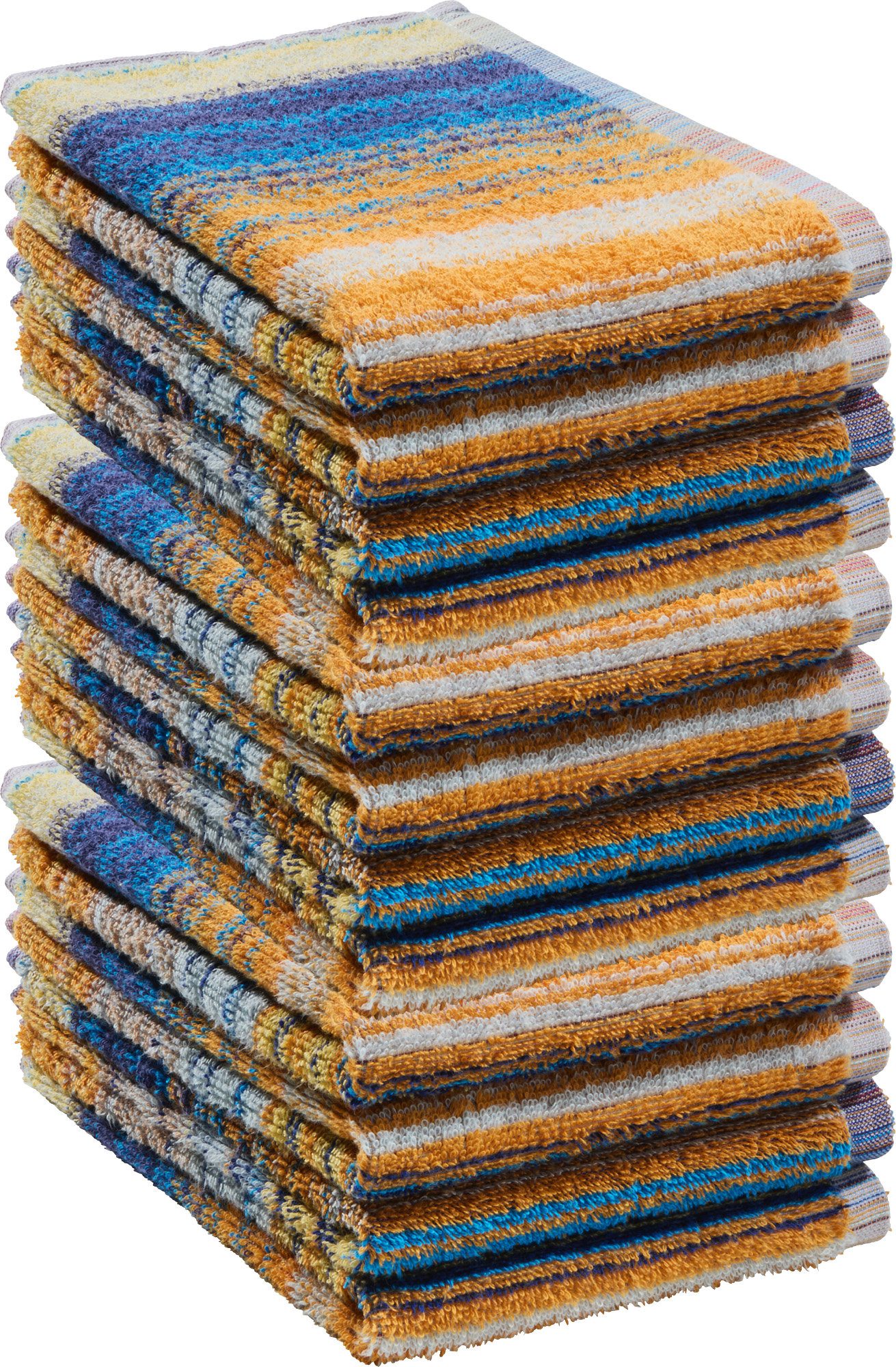 REDBEST Geschirrtuch Frottier-Geschirrtuch 12er-Pack, Baumwolle Streifen günstig online kaufen