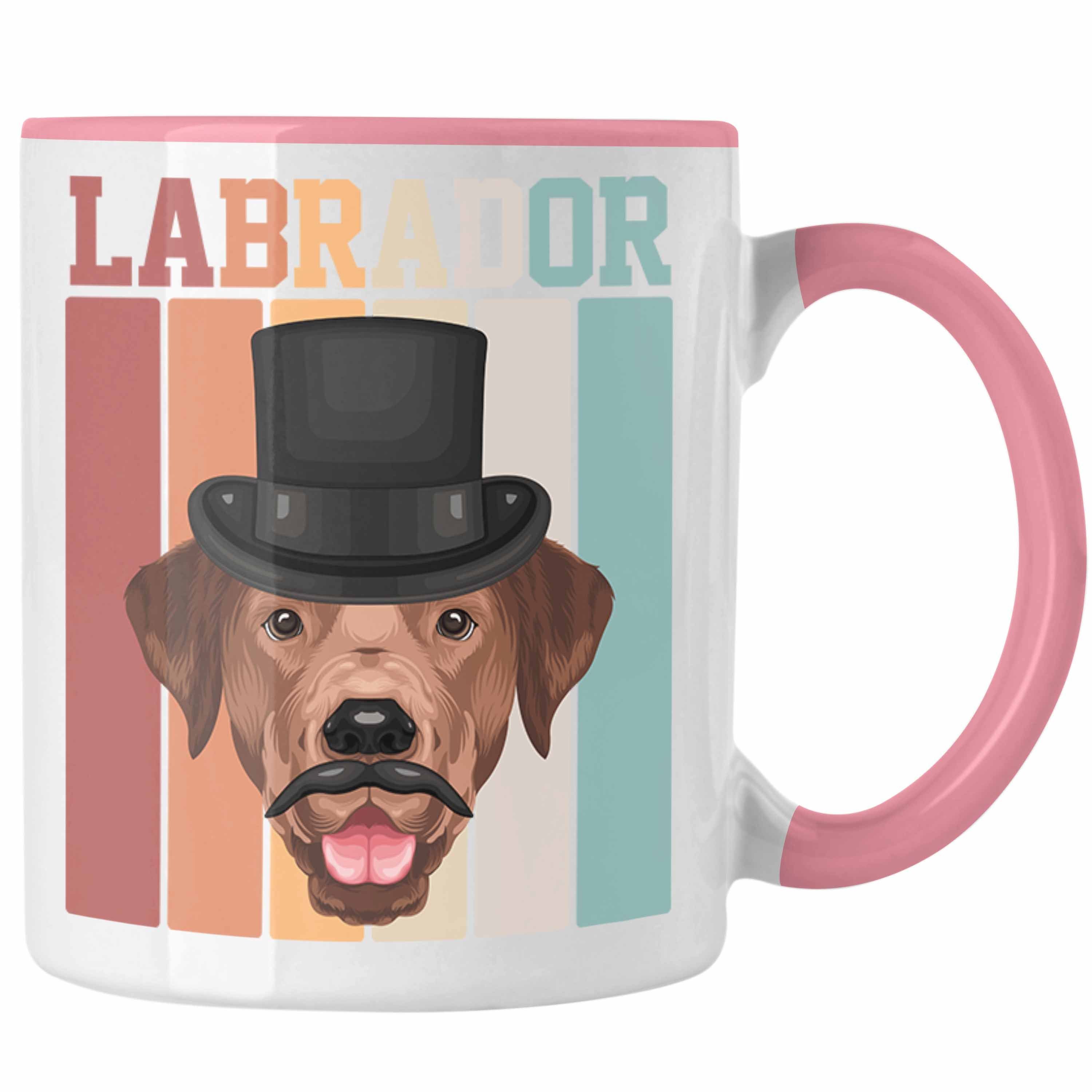 Trendation Tasse Labrador Besitzer Tasse Geschenk Lustiger Spruch Geschenkidee Retro Vi Rosa | Teetassen