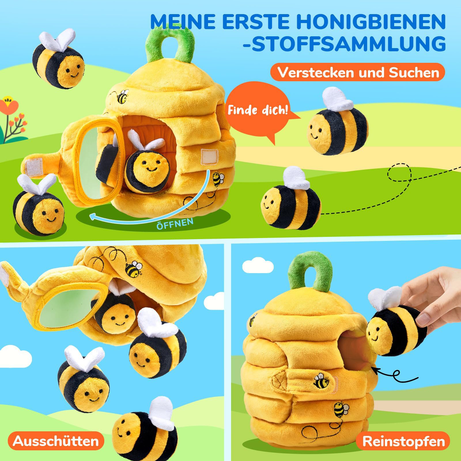 FOUORTUNATE-BEE Lernspielzeug Baby Spielzeug 6-12 Monate (Baby Bienenstock günstig online kaufen