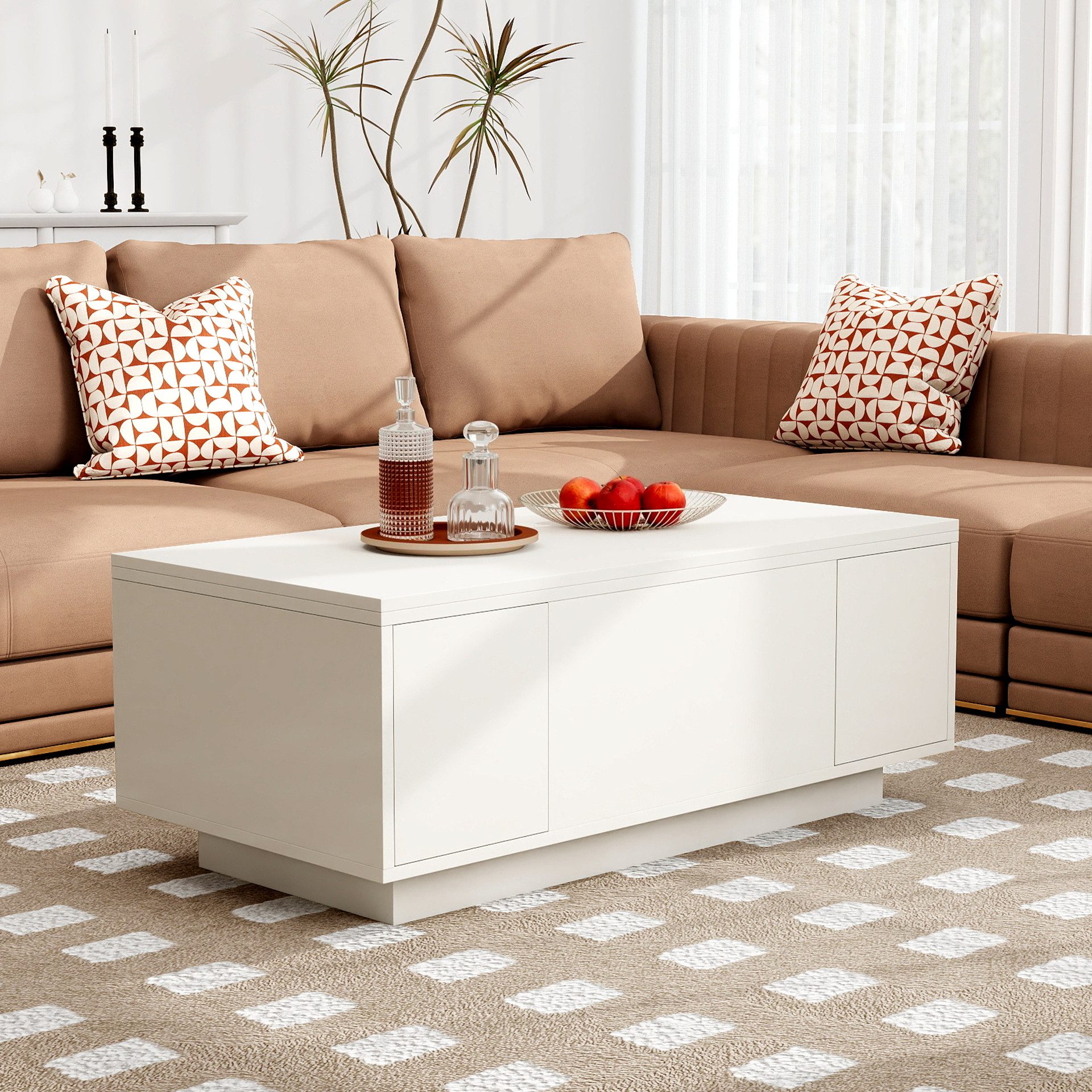 STILVORA Couchtisch höhenverstellbar Wohnzimmertsich Sofatisch mit versteck günstig online kaufen