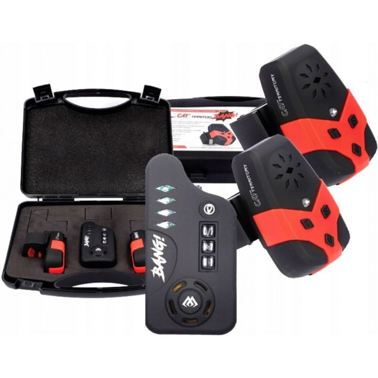 elektronischer Bissanzeiger Bissanzeiger - WELS - CAT TERRITORY BANG! (SET 2+1) - ROT UND BLAU