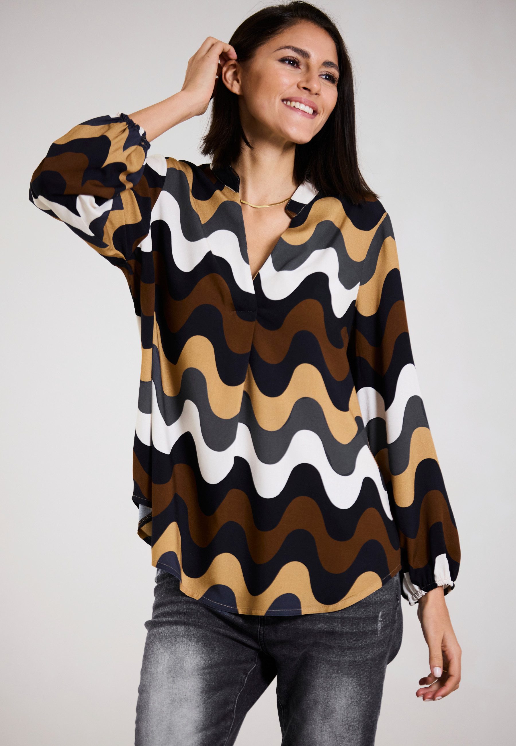 Andijamo-Fashion Schlupfbluse ART OF LIVING Graphischer günstig online kaufen
