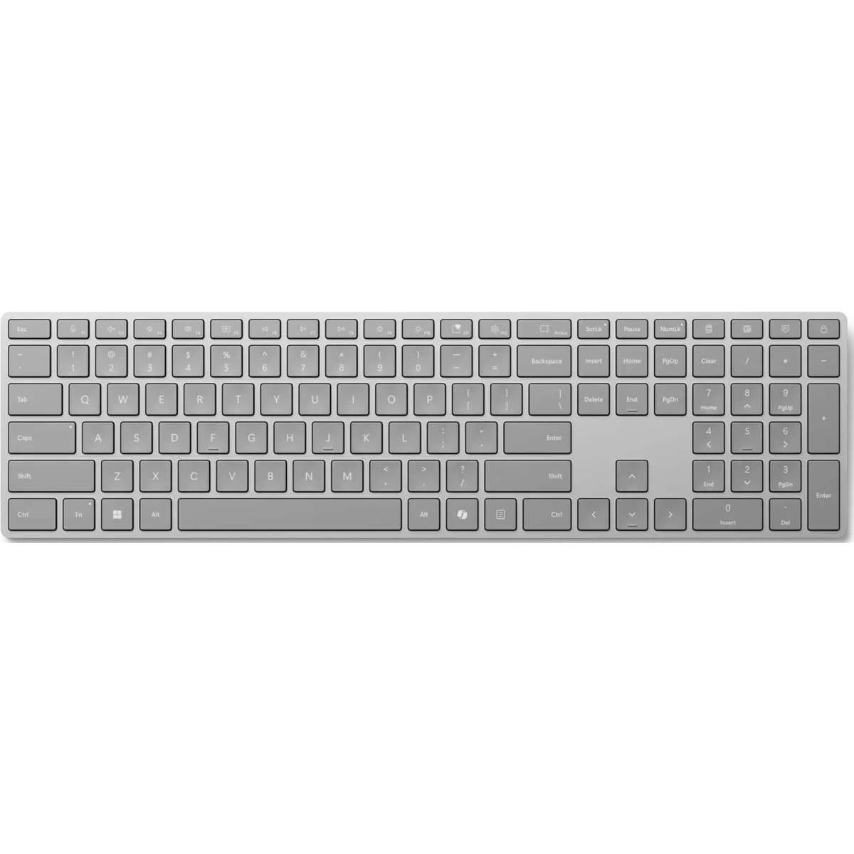 Microsoft Microsoft Surface Keyboard 2nd Edition, grau, mit Copilot-Taste Tastatur
