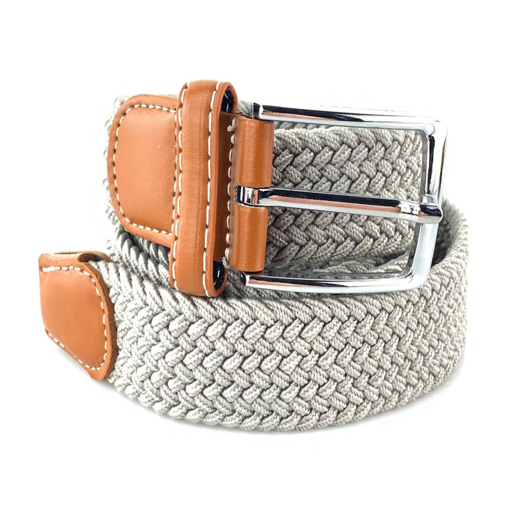 L&B Stretchgürtel in 12 Farben, dehnbarer Flechtgürtel, elastischer Stoffgü günstig online kaufen