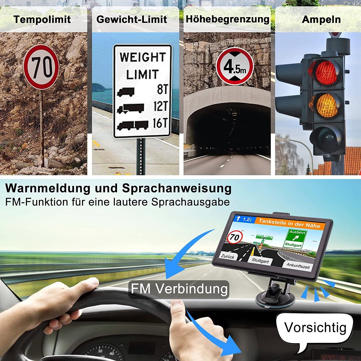 kamera LKW, Navi INKL Navigationssystem Zoll GABITECH GPS WOMO. PKW, Für LKW-Navigationsgerät 7