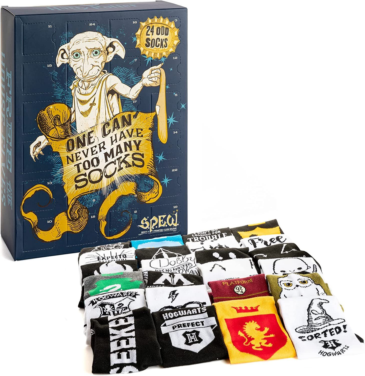 Paladone Countdown Kalender Harry Potter - Socken Kalender - Unisex - 24  Türchen